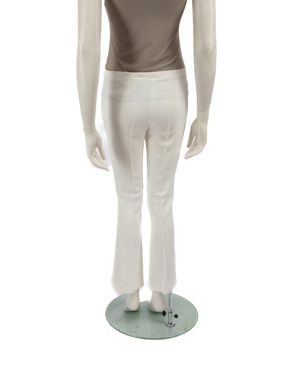 The Row White Flared Mid Rise Trousers Size 27" / US 4 / IT 40 - 3 Thumbnail