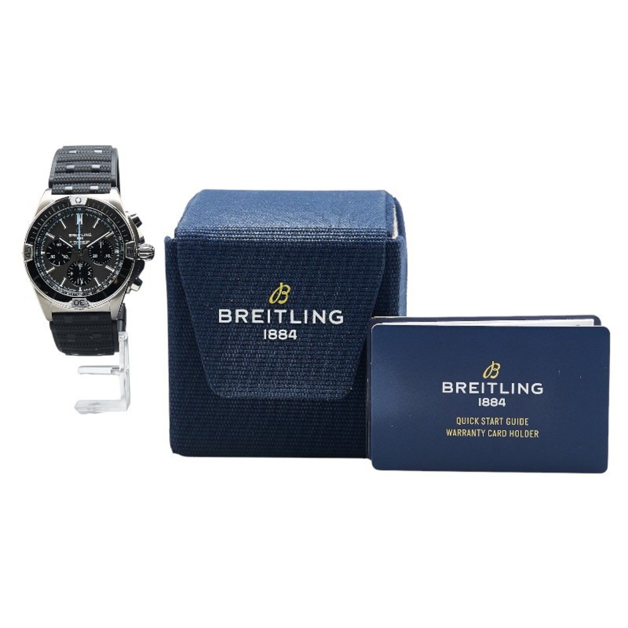 Breitling Breitling Chronomat B01 42 Watch EB0134101M1S1 Automatic Silver Dial Stainless Steel Rubber Titanium Men's BREITLING Size ONE SIZE - 10 Thumbnail