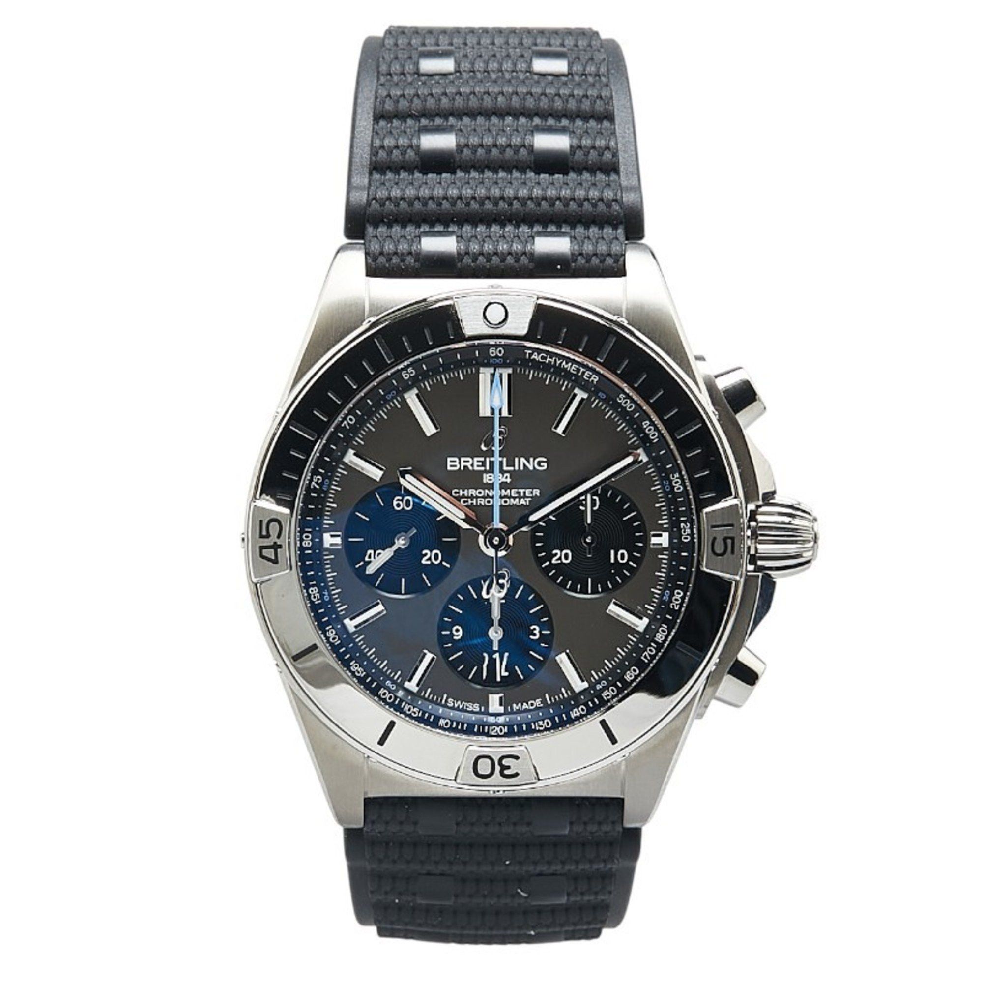 Breitling Breitling Chronomat B01 42 Watch EB0134101M1S1 Automatic Silver Dial Stainless Steel Rubber Titanium Men's BREITLING Size ONE SIZE - 2 Thumbnail