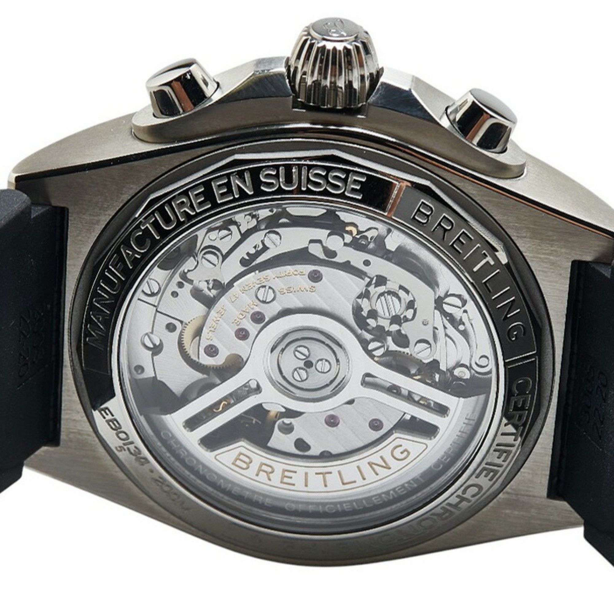 Breitling Breitling Chronomat B01 42 Watch EB0134101M1S1 Automatic Silver Dial Stainless Steel Rubber Titanium Men's BREITLING Size ONE SIZE - 6 Thumbnail