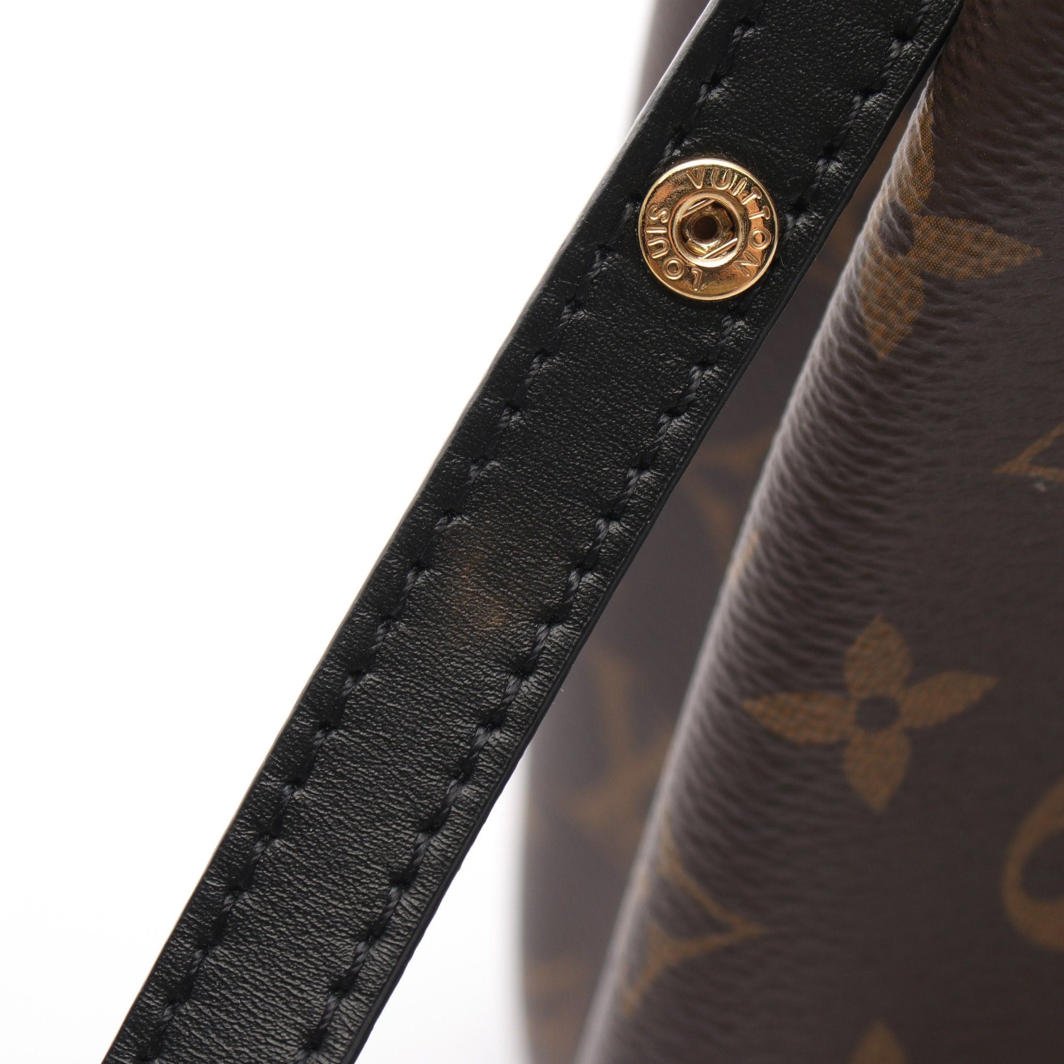 Louis Vuitton Louis Vuitton Neo Noe Monogram Noir Shoulder Bag Leather Brown Black Size ONE SIZE - 9 Thumbnail