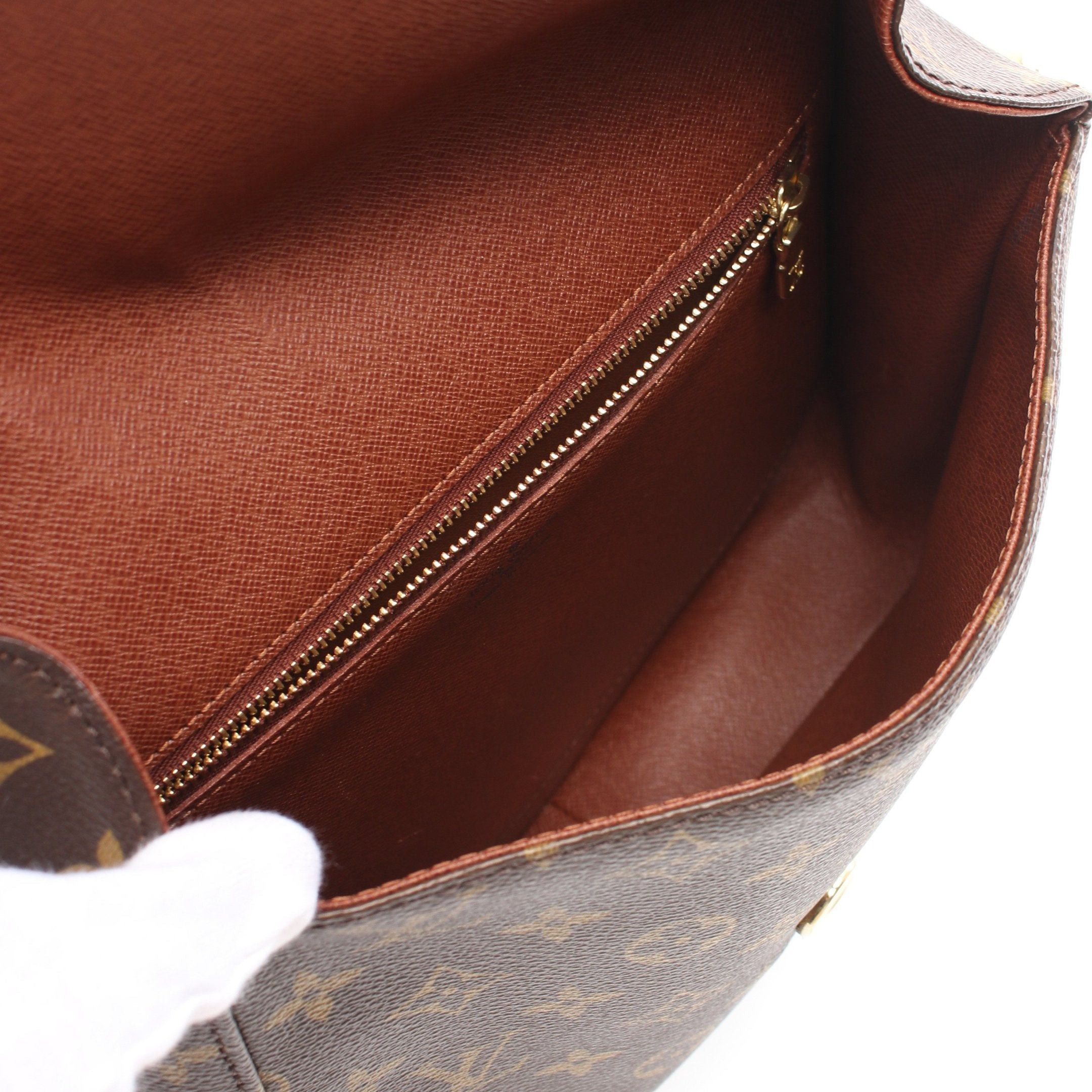 Louis Vuitton Louis Vuitton Sun Crew Gm Monogram Shoulder Bag Leather Brown Size ONE SIZE - 3 Thumbnail