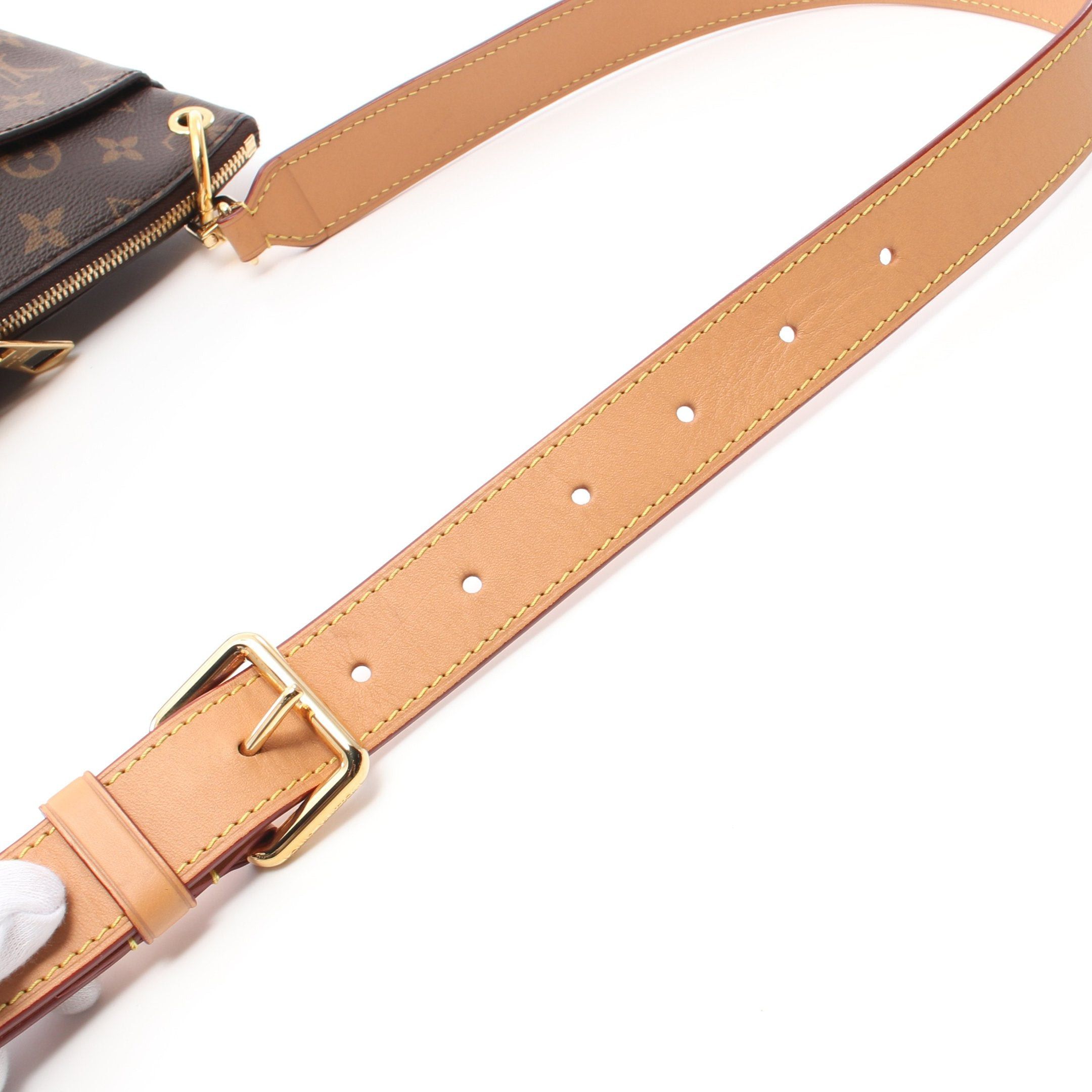 Louis Vuitton Louis Vuitton Odeon Nm Mm Monogram Shoulder Bag Leather Brown Size ONE SIZE - 8 Thumbnail