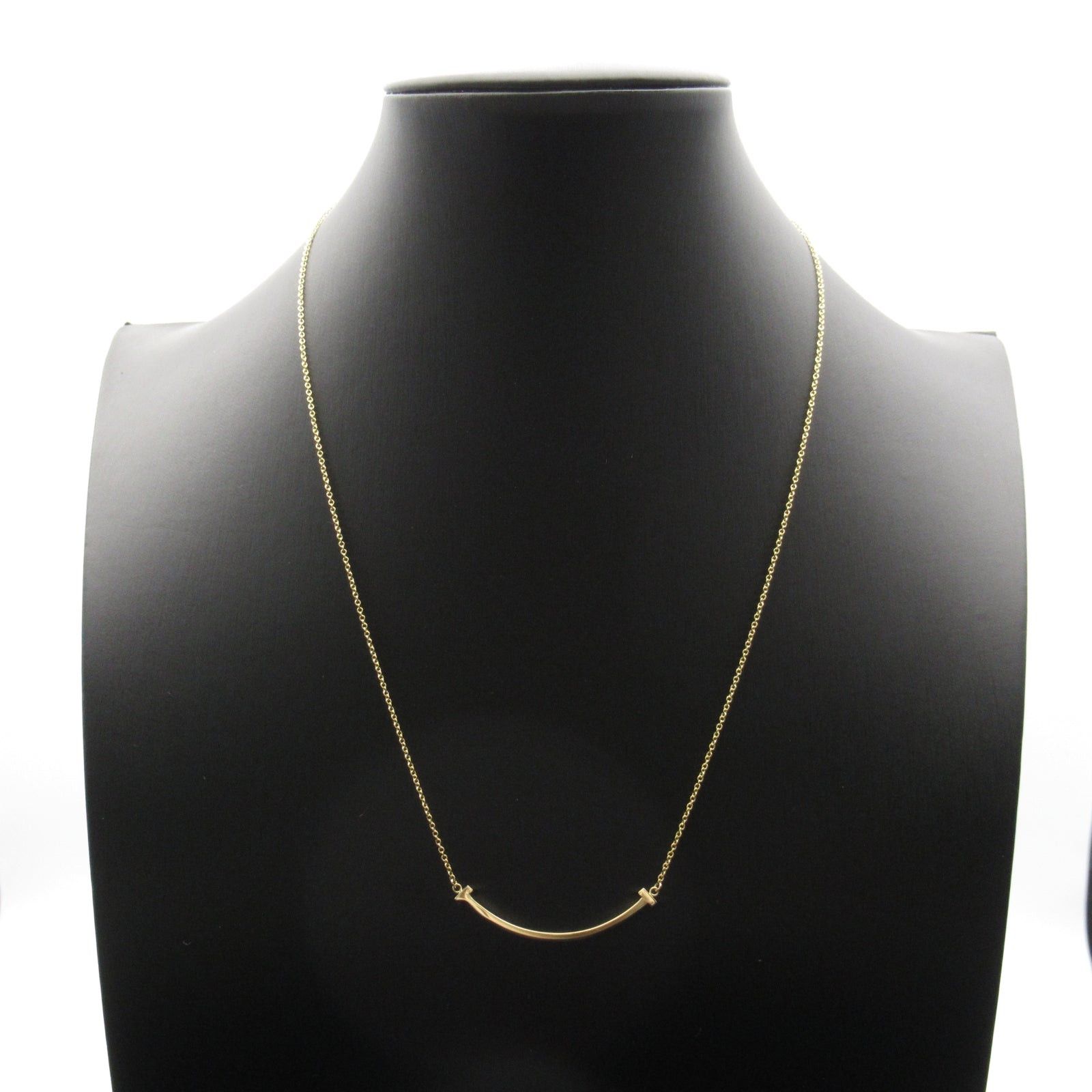 Tiffany & Co. Tiffany Co T Smile Small Necklace K18 (Yellow Gold) Gold Size ONE SIZE - 6 Thumbnail