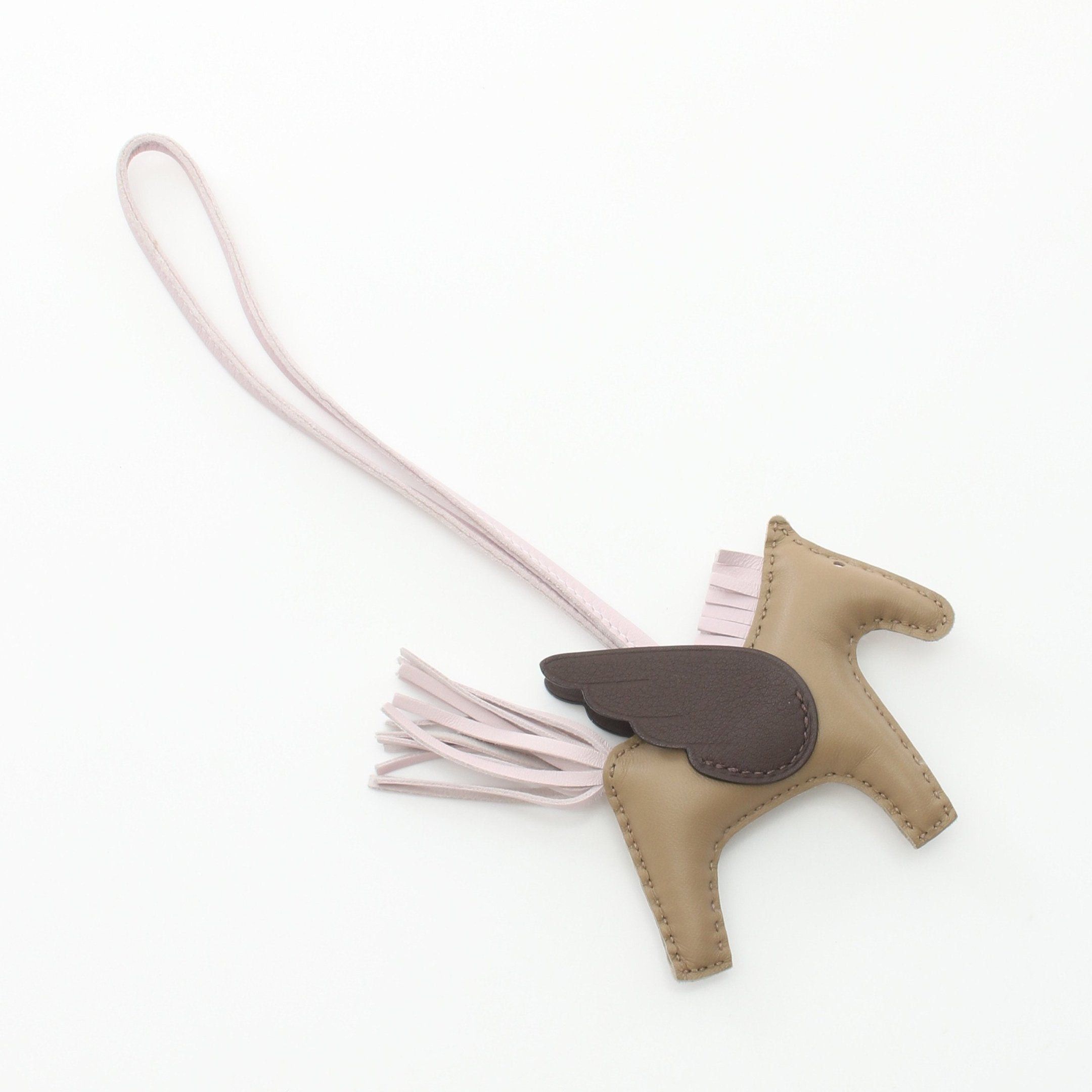 Hermes Hermes Rodeo Pegasus Pm Beige Mamalfa Mauve Pail Mocha Bag Charm Aagneau Veau Swift Gray Brown Dark Light Purple B Stamp Size ONE SIZE - 2 Thumbnail