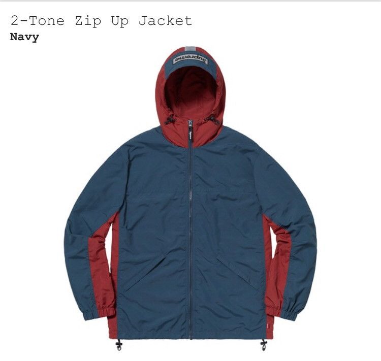 Supreme 2 Tone Zip Up Jacket Grailed