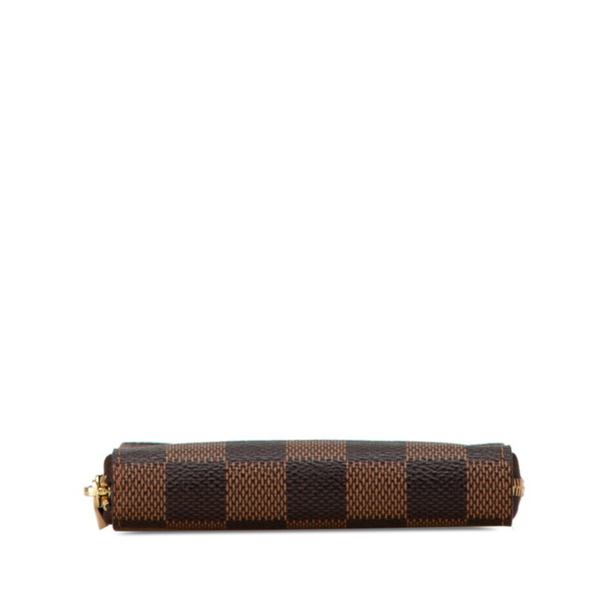 Louis Vuitton Louis Vuitton Damier Zippy Coin Purse Case N63070 Brown PVC Leather Women's LOUIS VUITTON Size ONE SIZE - 3 Thumbnail