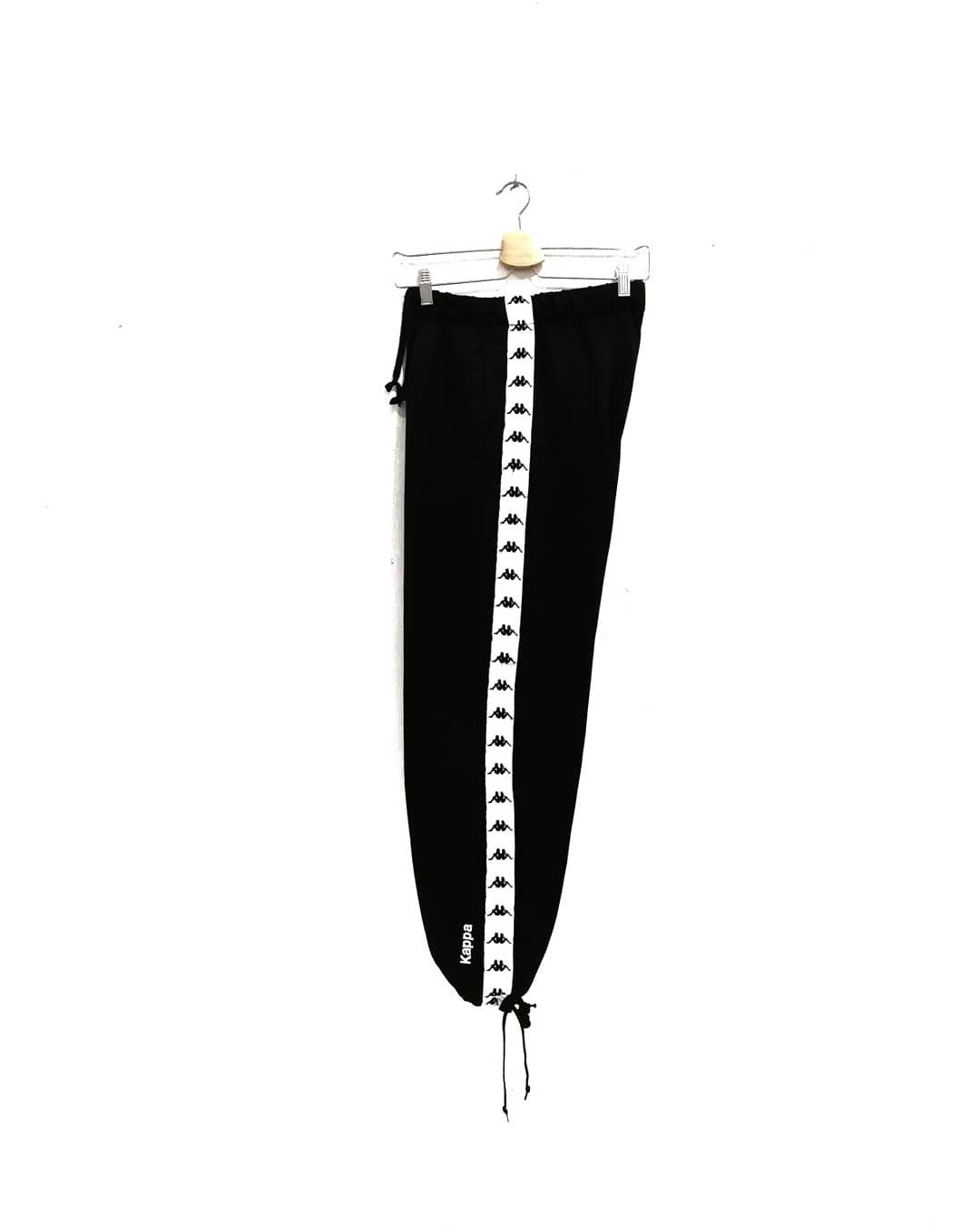Kappa Vintage Kappa Black Stripe White Track Pants Grailed