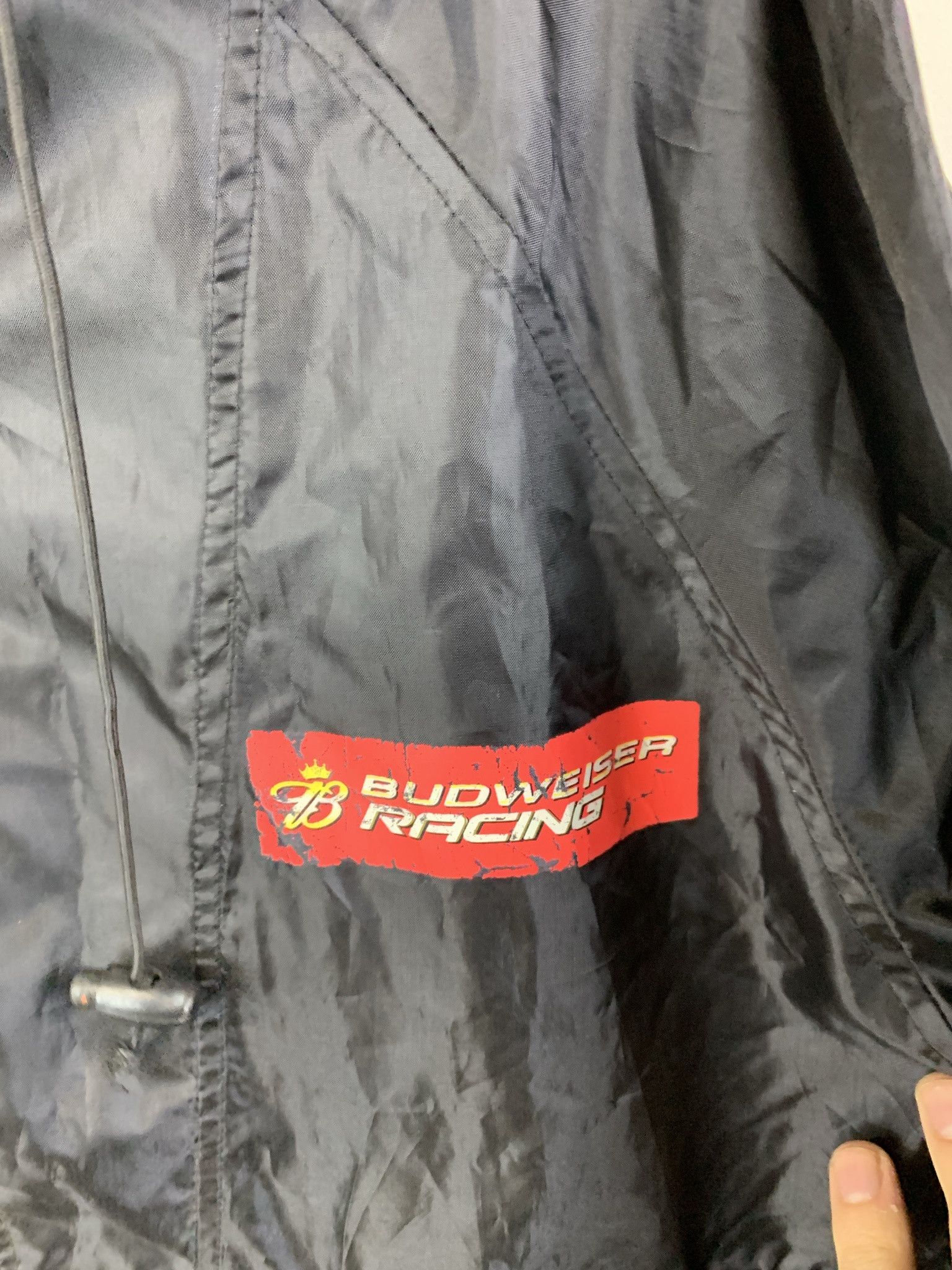 NASCAR × Vintage Vintage 1990s Budweiser Racing Light Windbreaker Jacket Size XL Size US XL / EU 56 / 4 - 4 Thumbnail