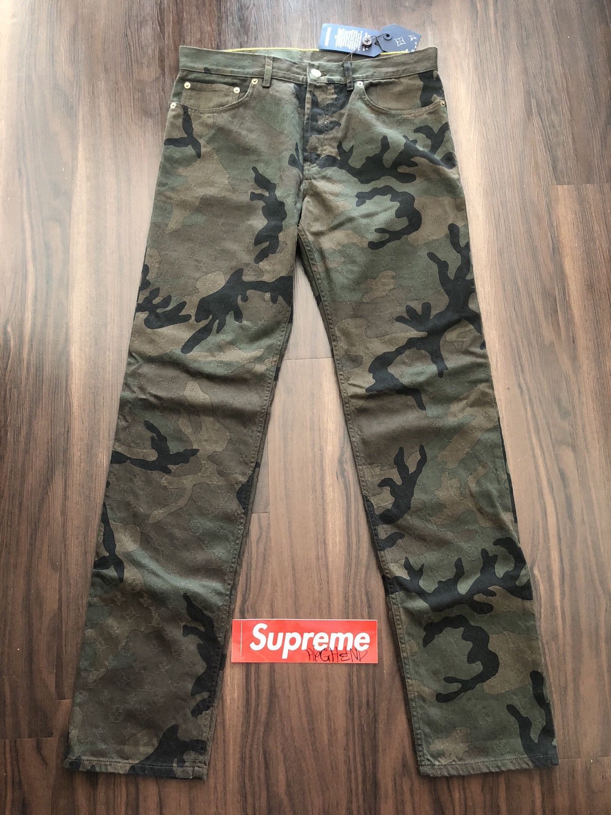 Louis Vuitton x Supreme Camo Trackpants