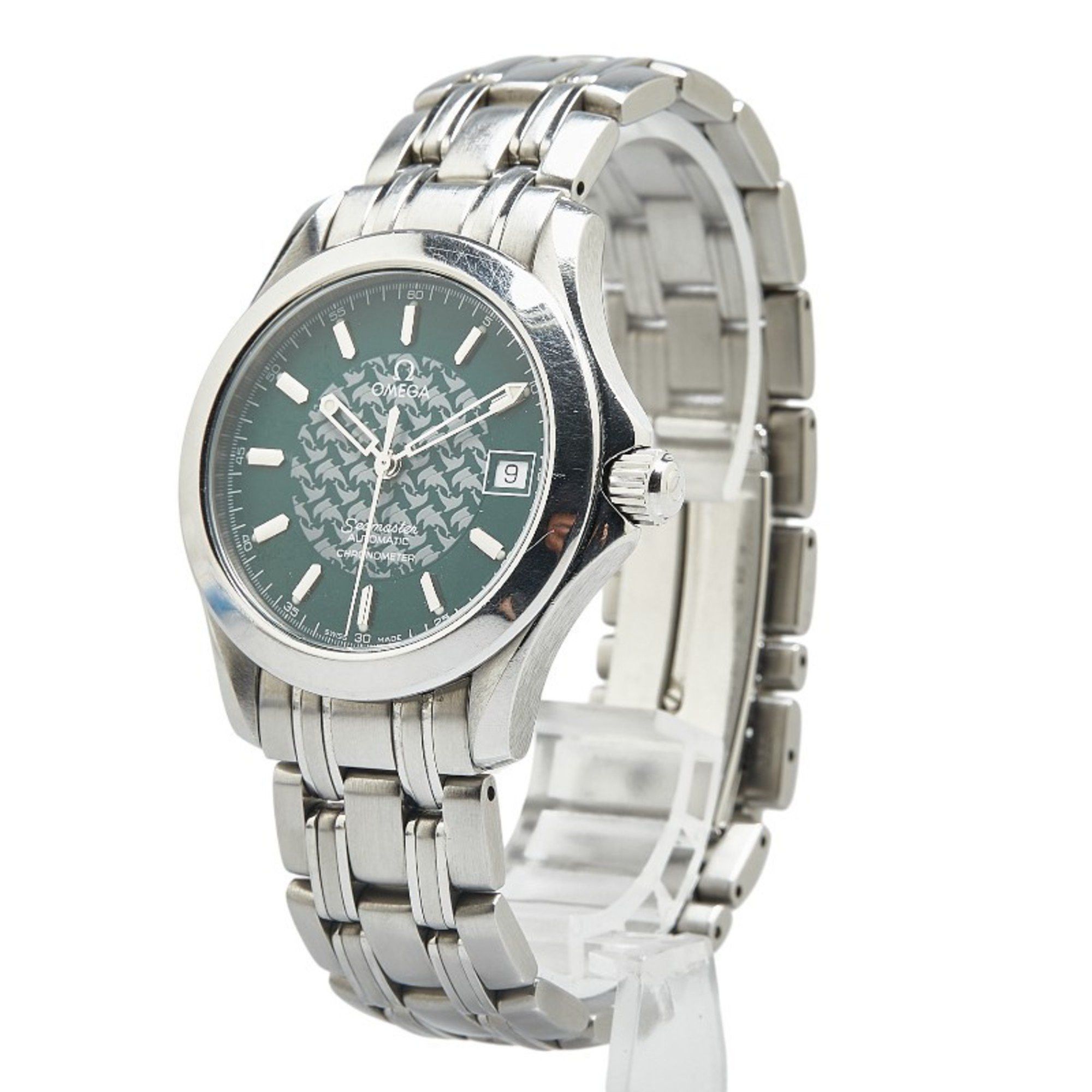 Omega OMEGA Seamaster 120m Jacques Mayol 1998 Watch 2506.70 Automatic Green Dial Stainless Steel Men's Size ONE SIZE - 3 Thumbnail