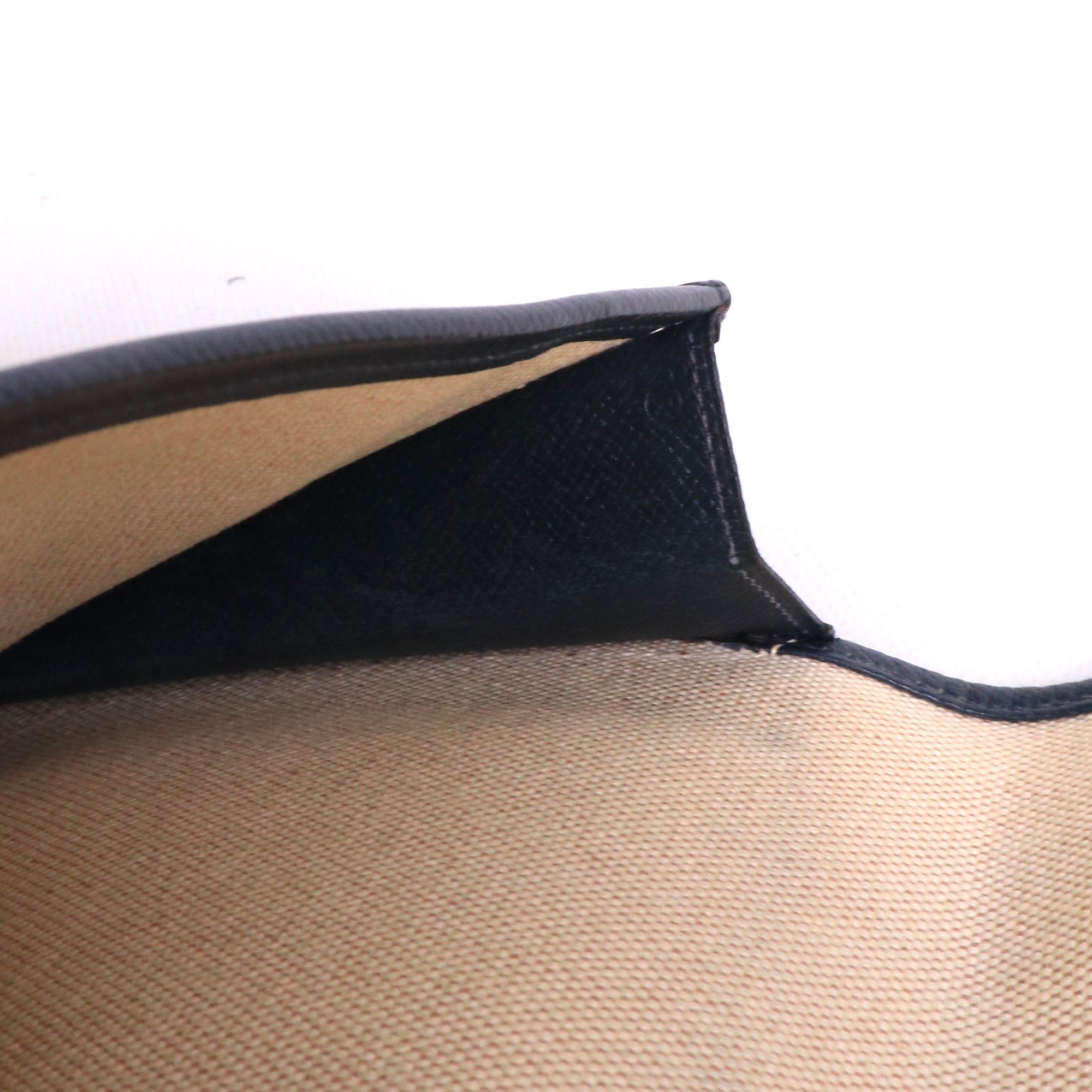 Hermes HERMÈS - Jige Hermès clutch in navy blue epsom leather Size ONE SIZE - 9 Thumbnail