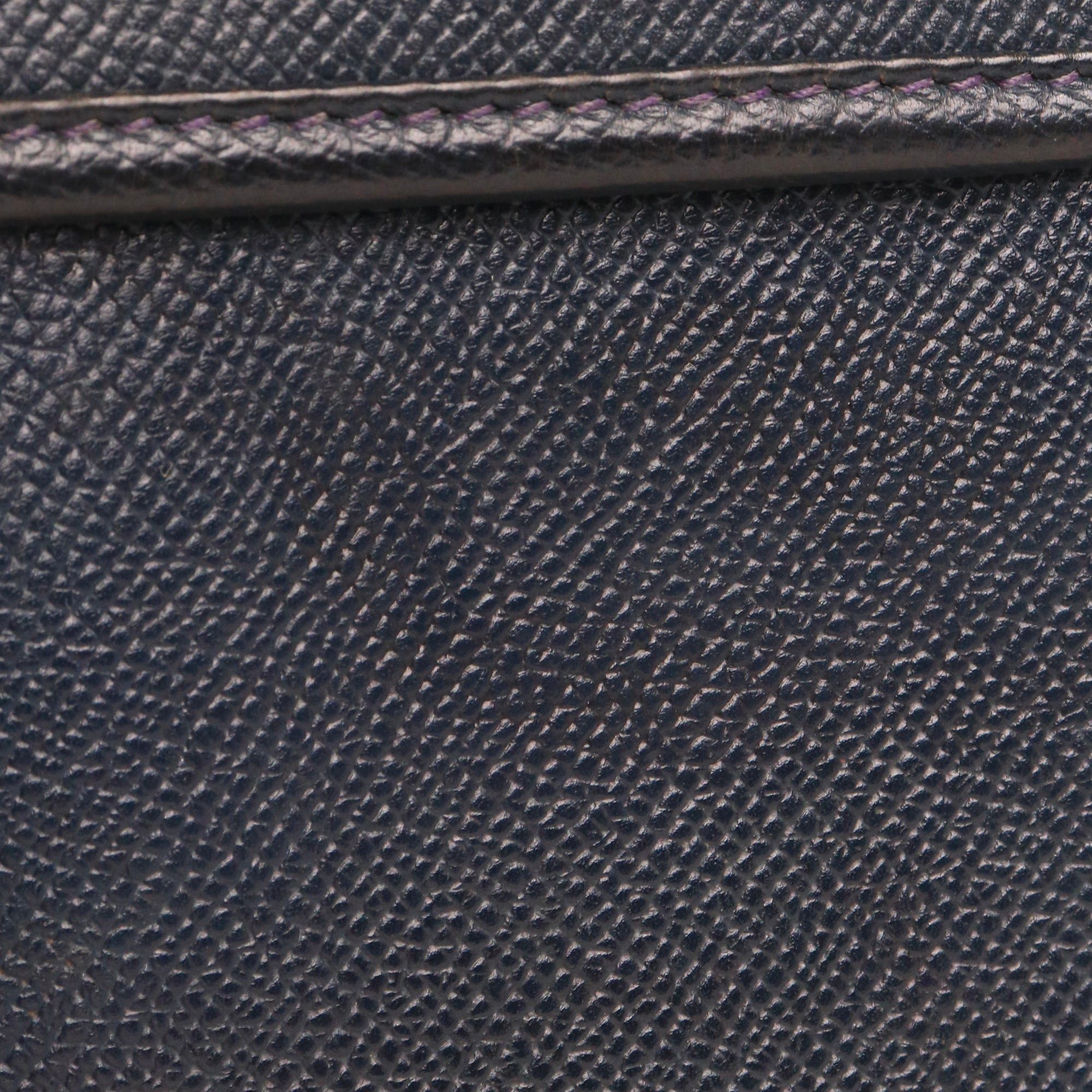 Hermes HERMÈS - Jige Hermès clutch in navy blue epsom leather Size ONE SIZE - 6 Thumbnail