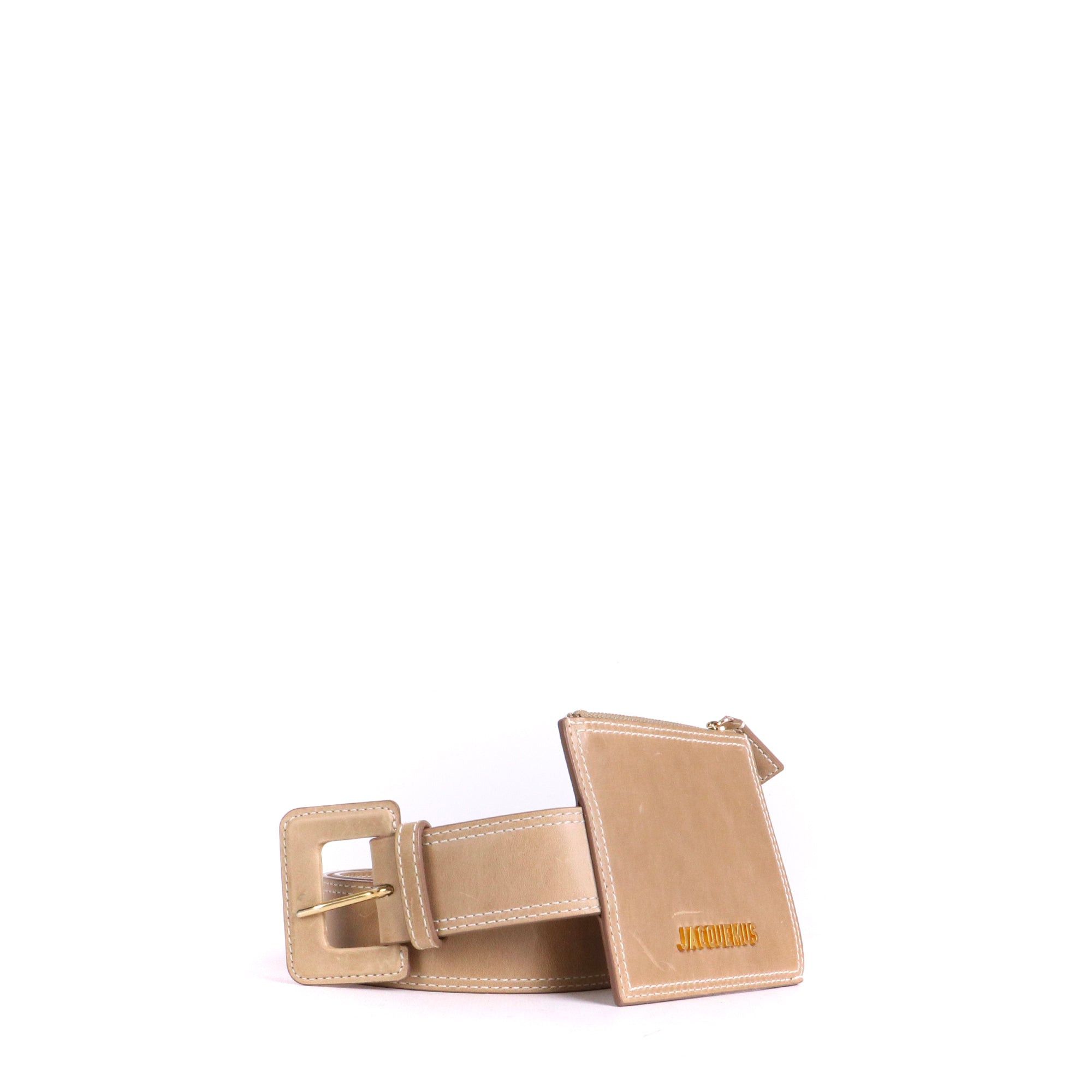 Jacquemus JACQUEMUS - The Jacquemus belt holder in smooth brown leather (M) Size ONE SIZE - 2 Thumbnail