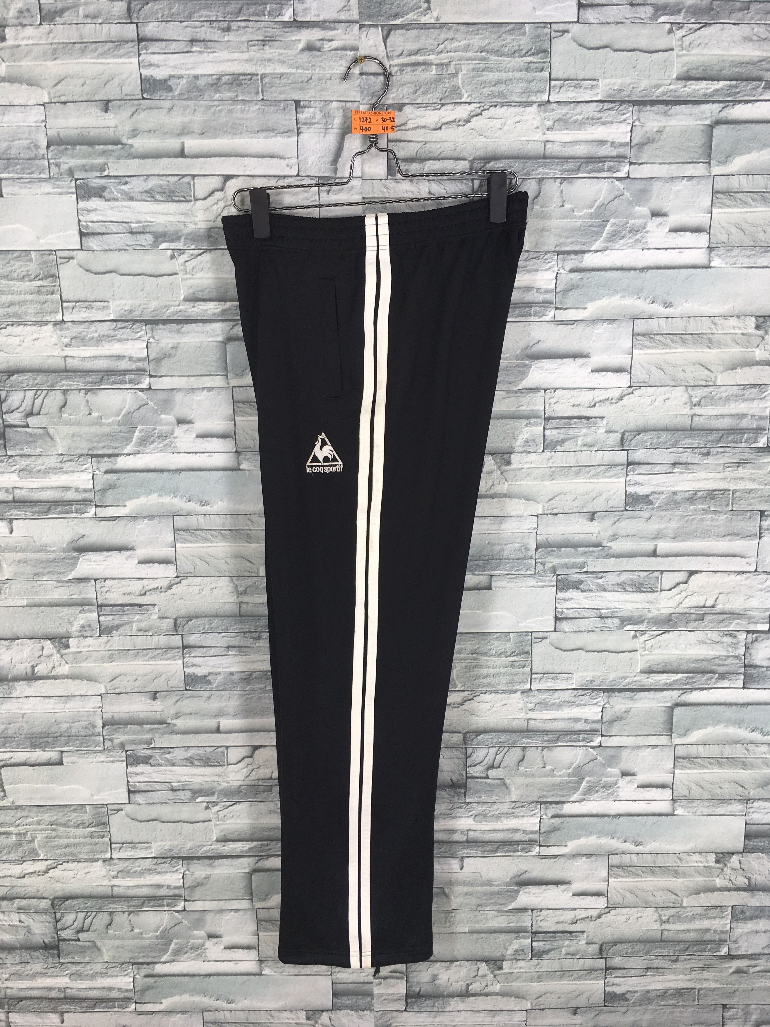 Pantalon Vintage Le Coq Sportif Rouge Années 80 - Taille L, Occasion Très Bon état