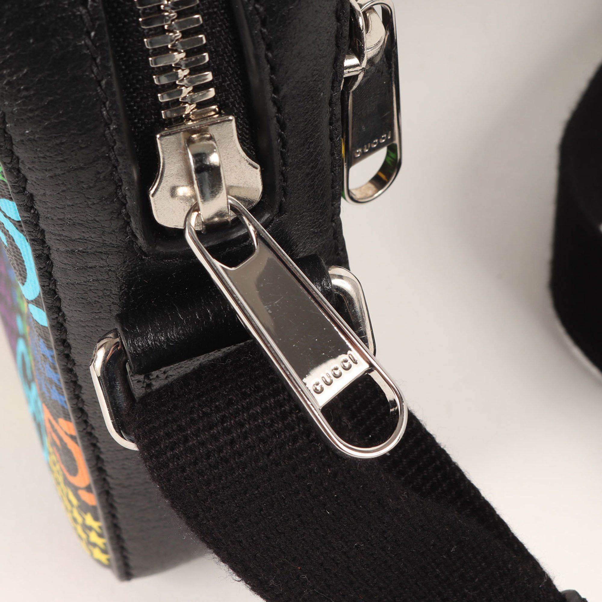 Gucci Gucci GG Psychedelic Shoulder Bag (598103 520198) Black Multicolor Men's Size ONE SIZE - 5 Thumbnail