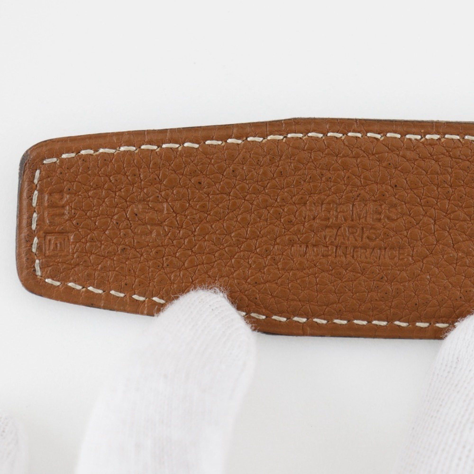 Hermes HERMES H Belt 90 Constance Reversible Leather 2001 Brown/Black □E Men's Size ONE SIZE - 8 Thumbnail
