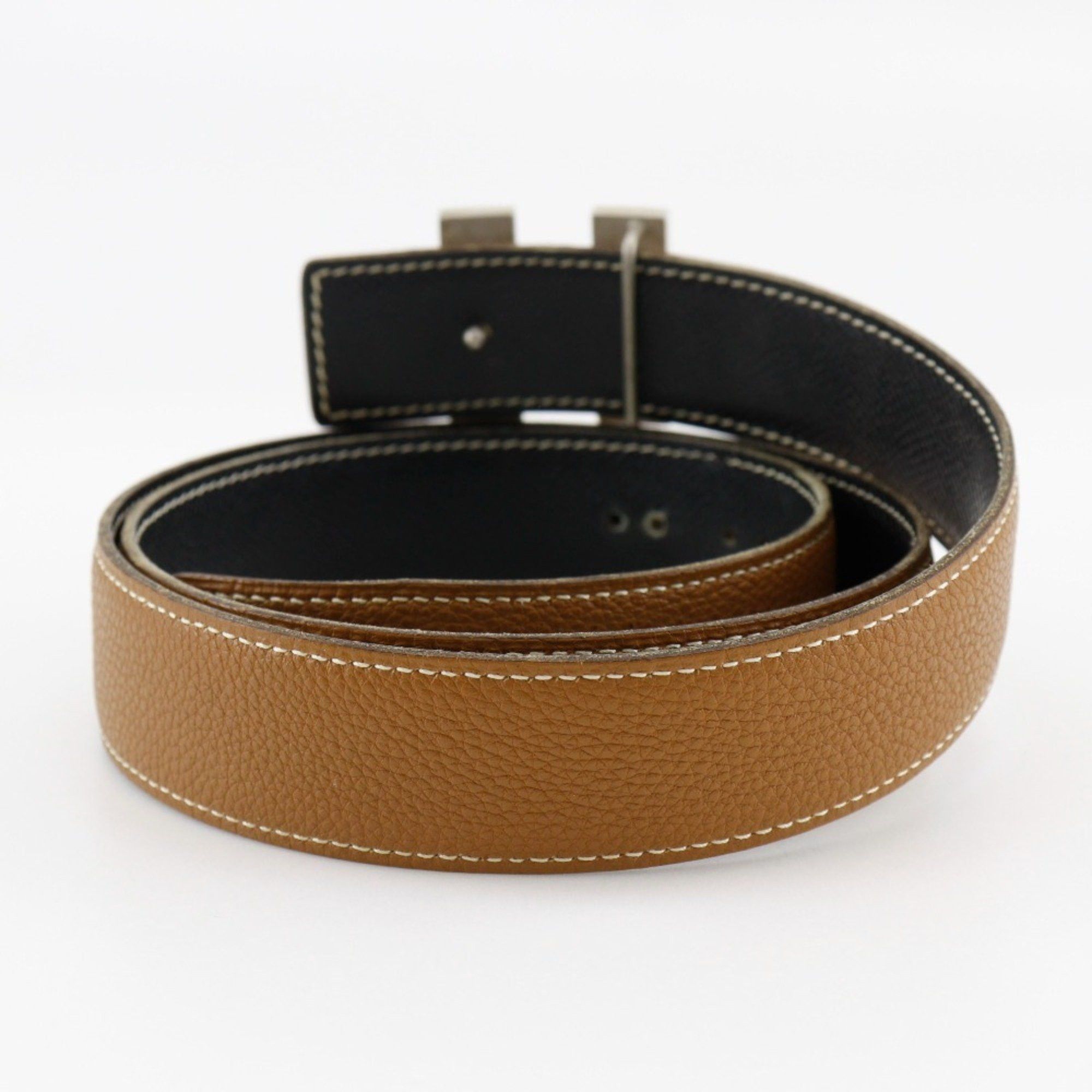 Hermes HERMES H Belt 90 Constance Reversible Leather 2001 Brown/Black □E Men's Size ONE SIZE - 3 Thumbnail