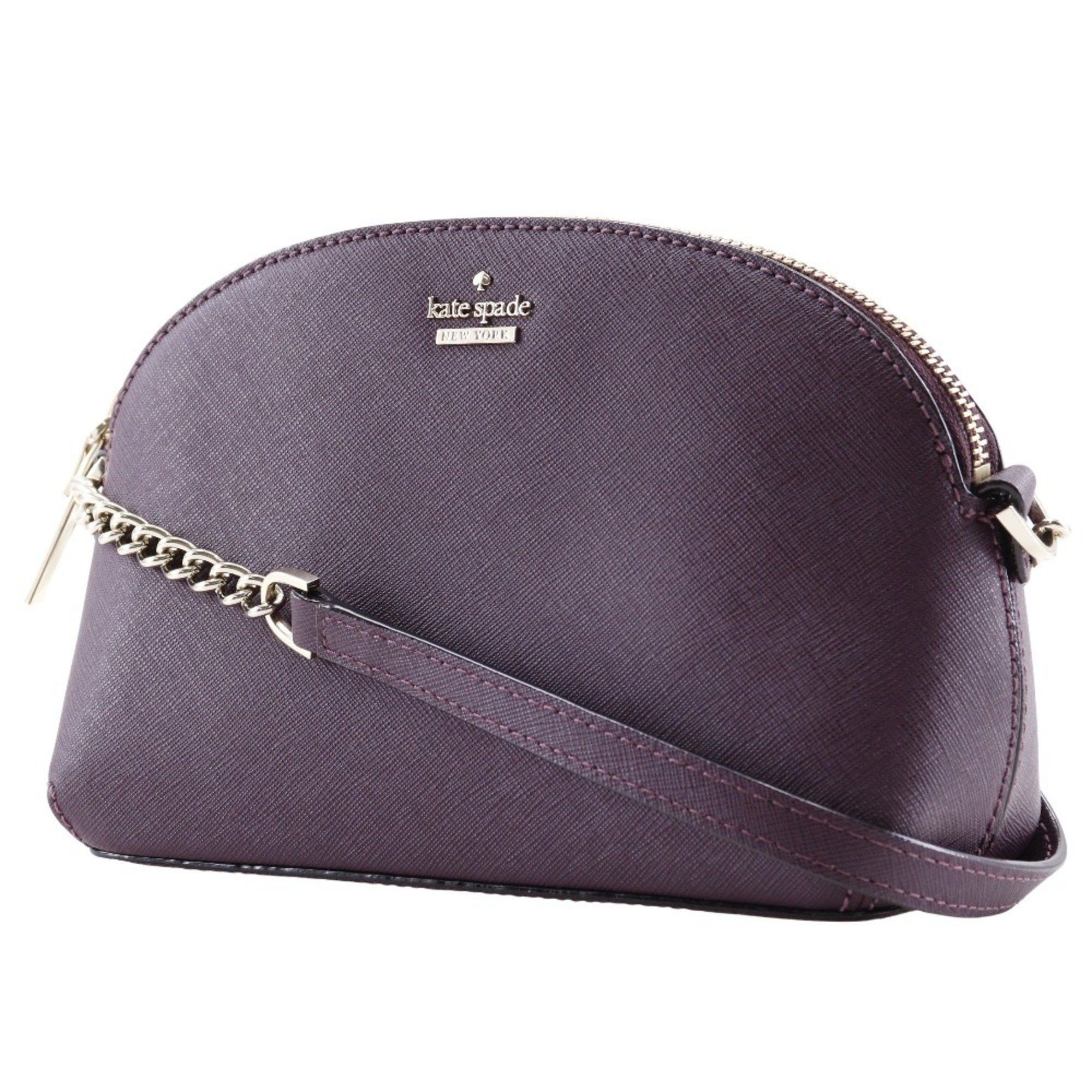 Kate Spade Kate Spade Cameron Street Hilly Shoulder Bag Leather Made in China Wine Red Women's Size ONE SIZE - 2 Thumbnail