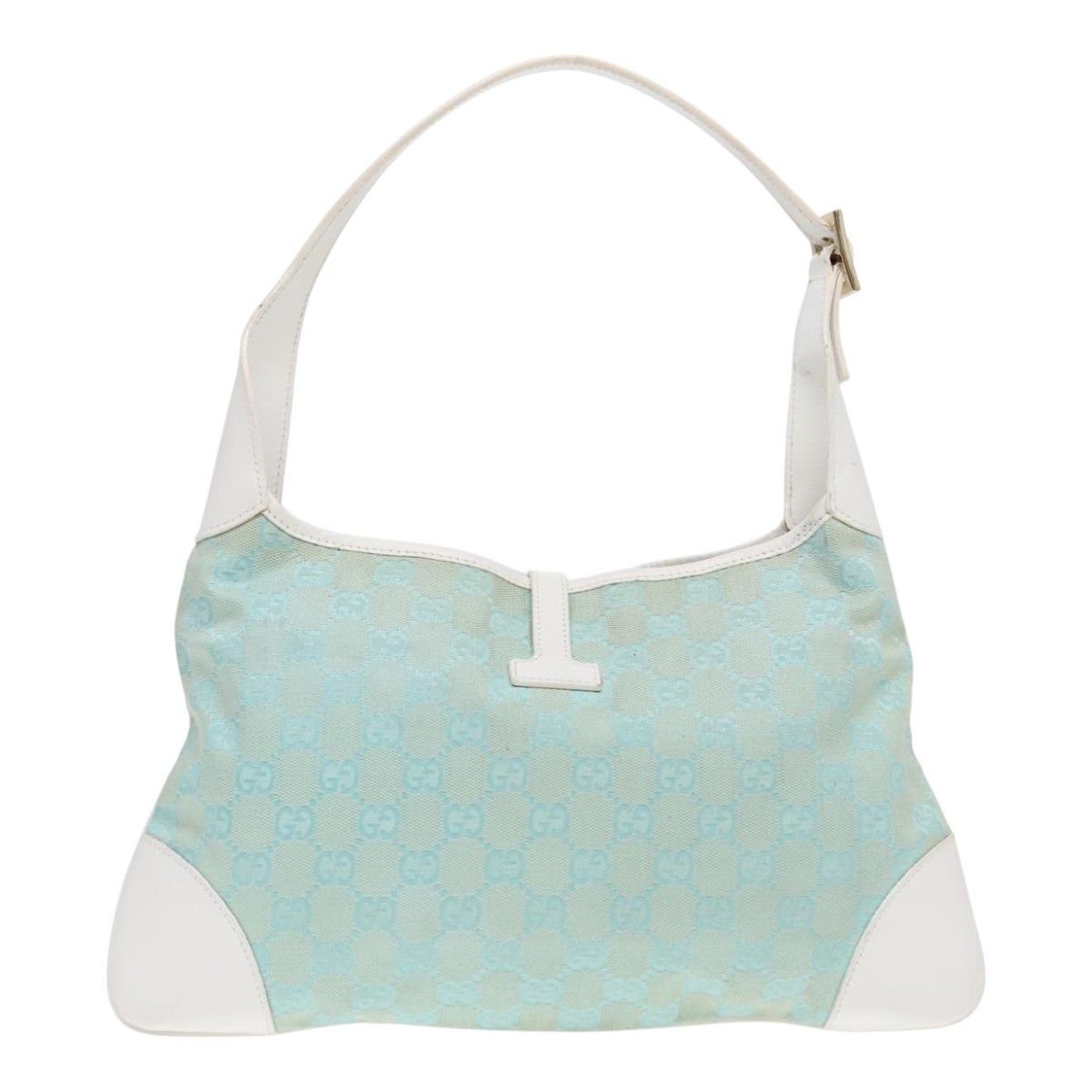 Gucci Jackie Blue Canvas Shoulder Bag (Pre-Owned) Size ONE SIZE - 2 Thumbnail