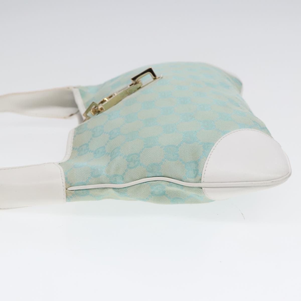 Gucci Jackie Blue Canvas Shoulder Bag (Pre-Owned) Size ONE SIZE - 4 Thumbnail