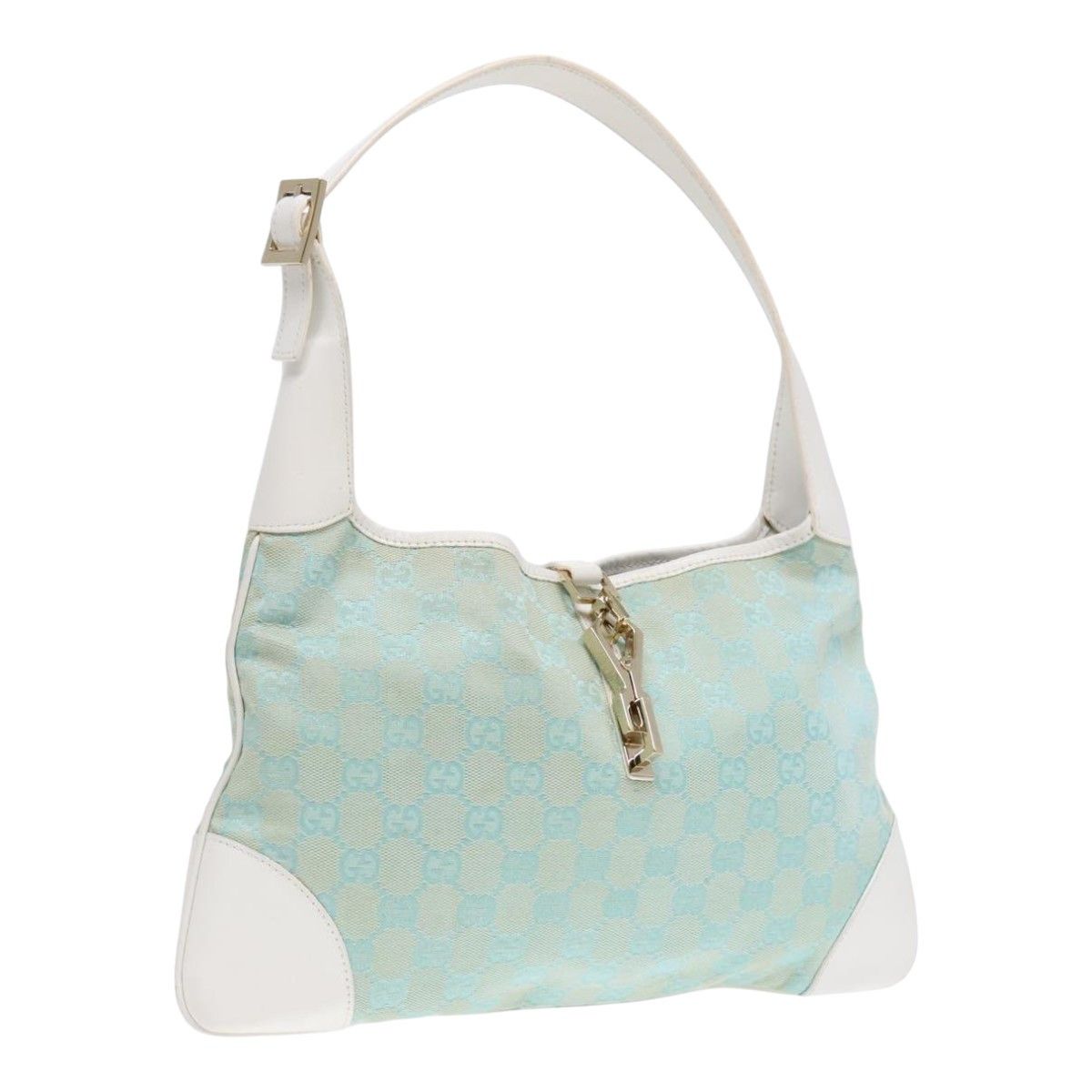 Gucci Jackie Blue Canvas Shoulder Bag (Pre-Owned) Size ONE SIZE - 19 Thumbnail