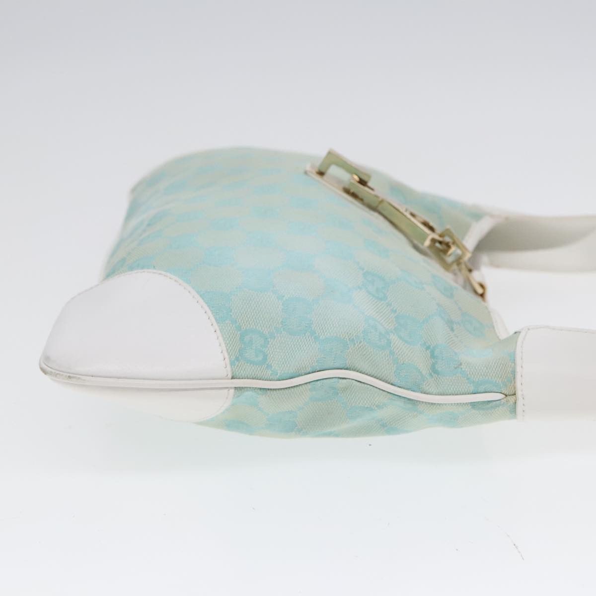 Gucci Jackie Blue Canvas Shoulder Bag (Pre-Owned) Size ONE SIZE - 3 Thumbnail