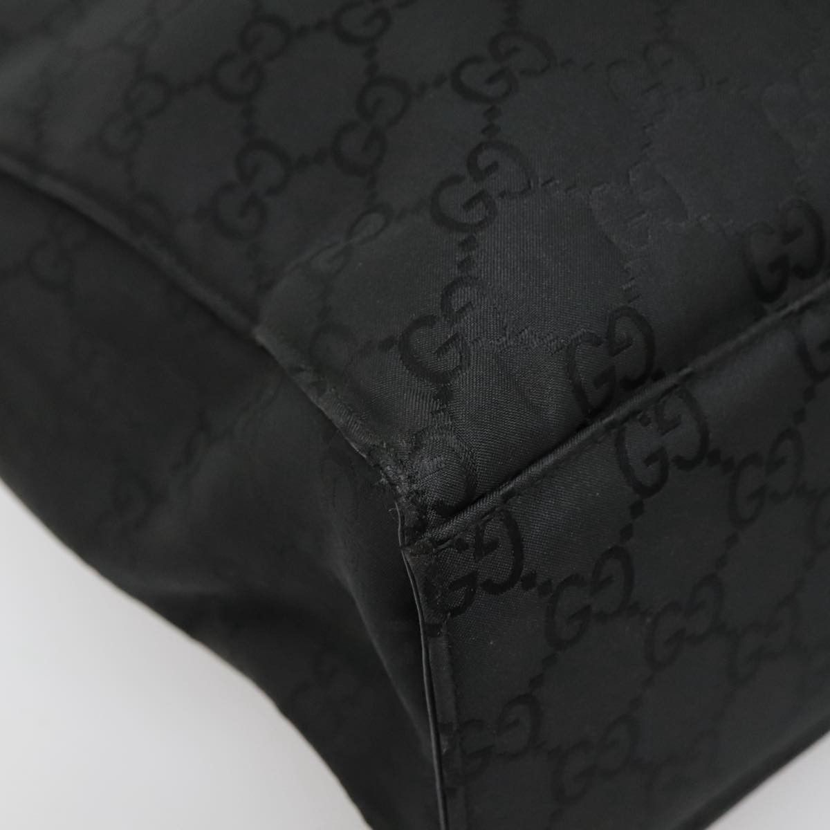 Gucci Bamboo Black Canvas Handbag (Pre-Owned) Size ONE SIZE - 7 Thumbnail