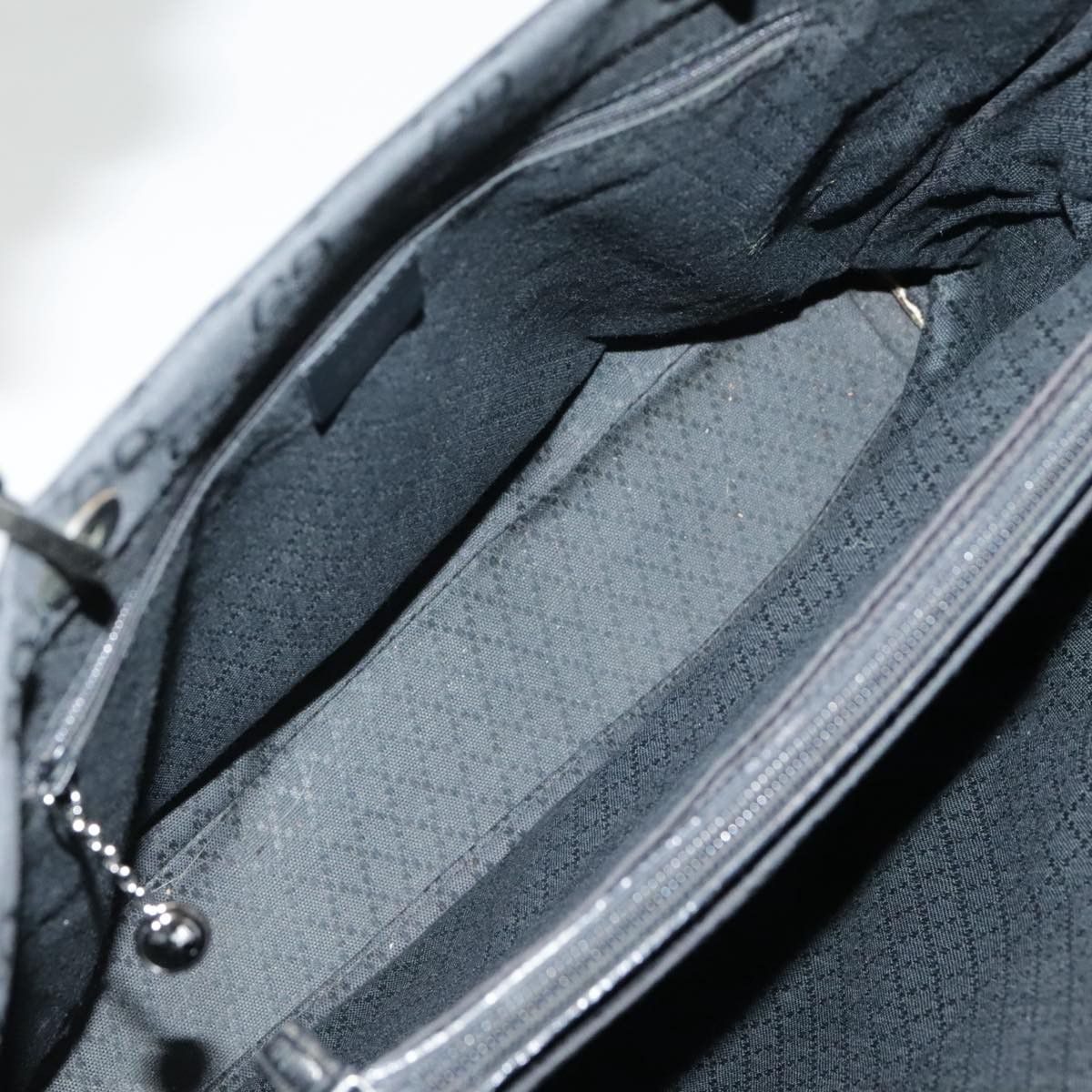 Gucci Bamboo Black Canvas Handbag (Pre-Owned) Size ONE SIZE - 13 Thumbnail