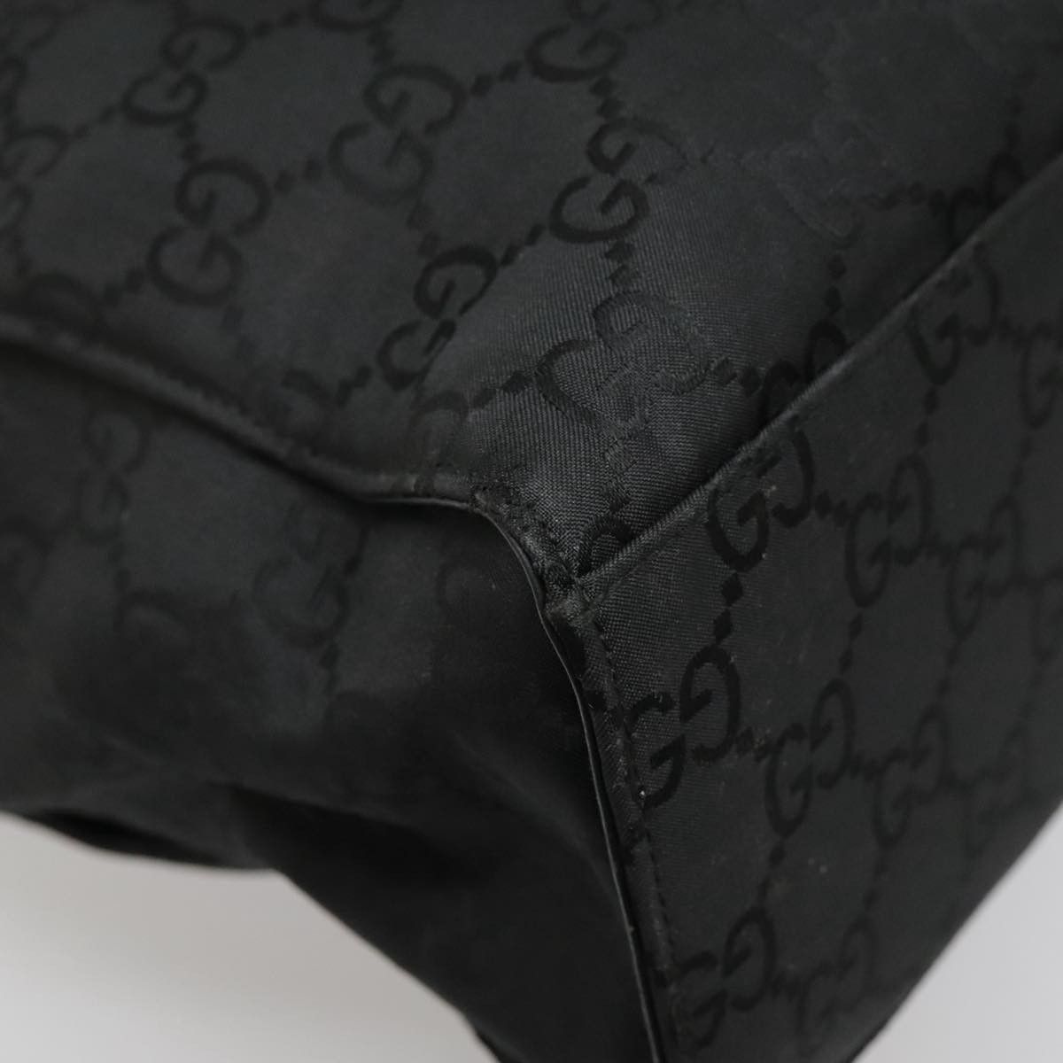 Gucci Bamboo Black Canvas Handbag (Pre-Owned) Size ONE SIZE - 9 Thumbnail