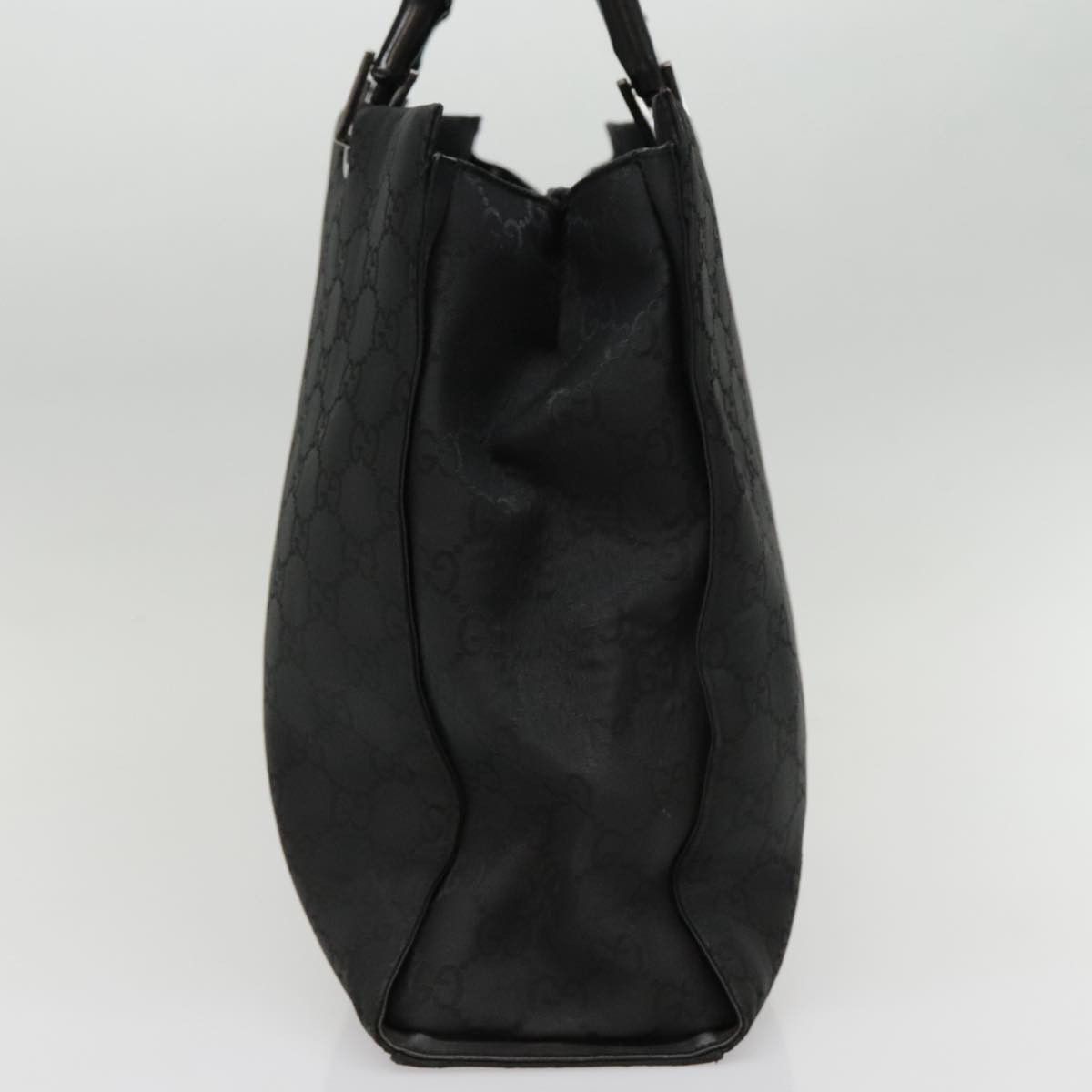 Gucci Bamboo Black Canvas Handbag (Pre-Owned) Size ONE SIZE - 3 Thumbnail