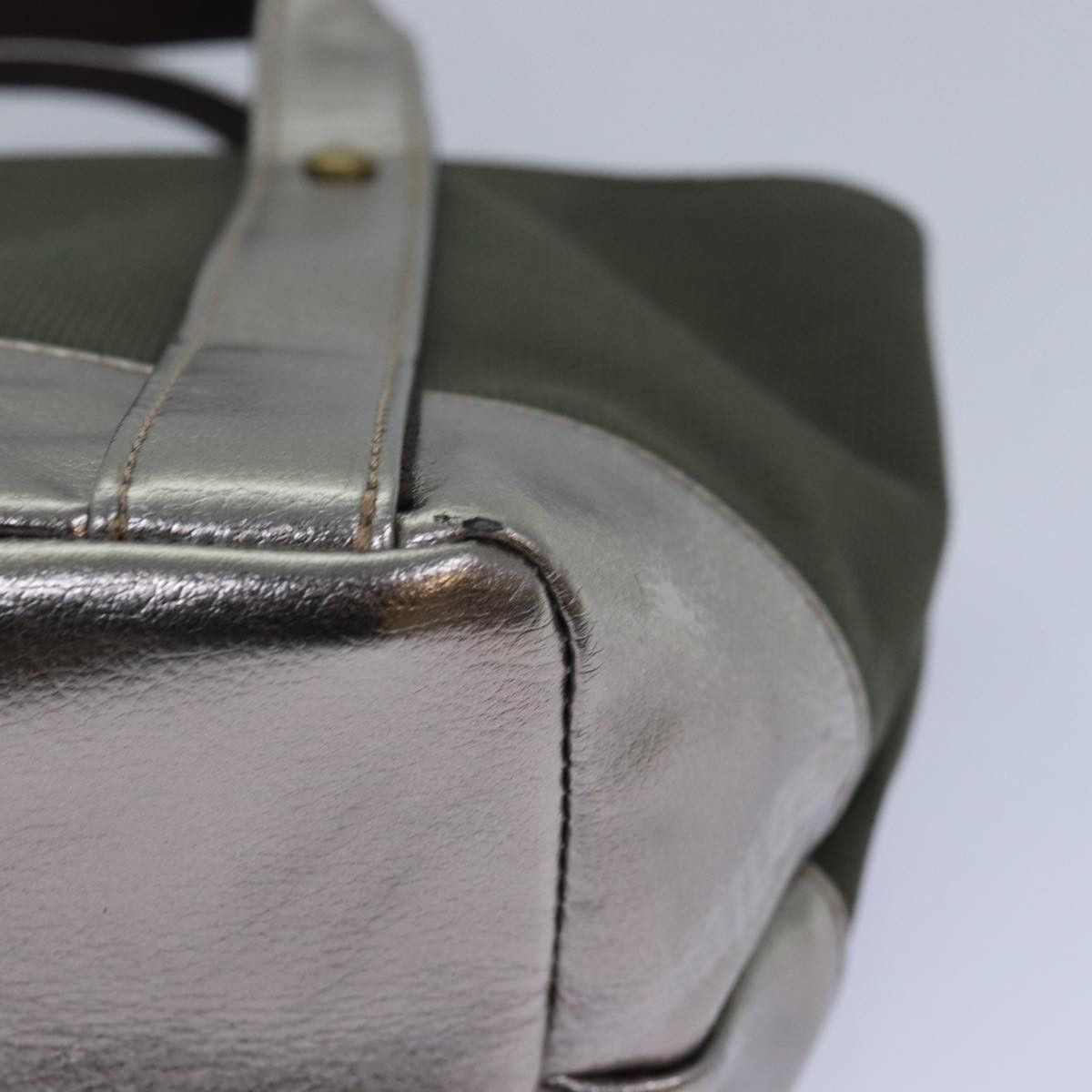 Burberry Blue Label Khaki Canvas Handbag (Pre-Owned) Size ONE SIZE - 8 Thumbnail