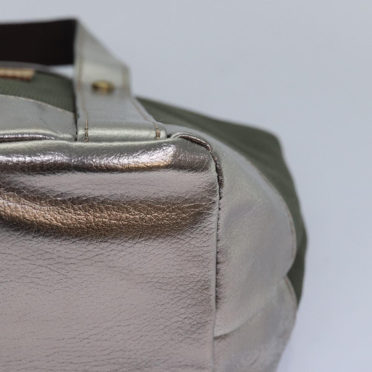 Burberry Blue Label Khaki Canvas Handbag (Pre-Owned) Size ONE SIZE - 10 Thumbnail