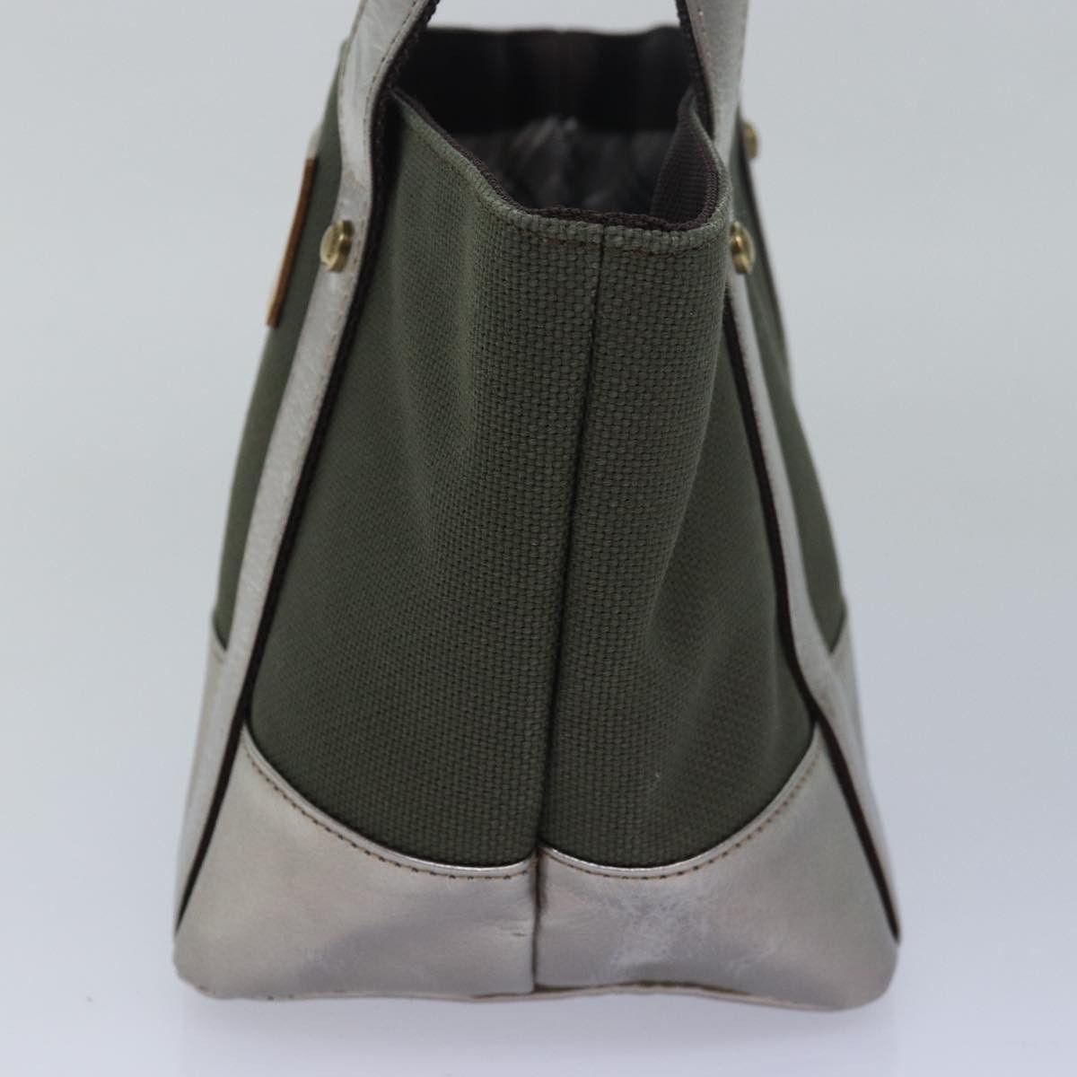 Burberry Blue Label Khaki Canvas Handbag (Pre-Owned) Size ONE SIZE - 4 Thumbnail