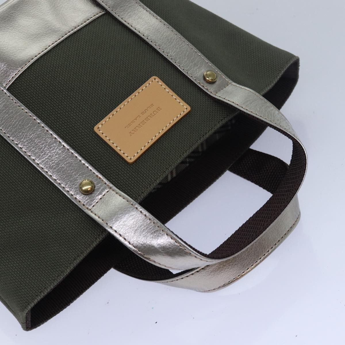 Burberry Blue Label Khaki Canvas Handbag (Pre-Owned) Size ONE SIZE - 5 Thumbnail