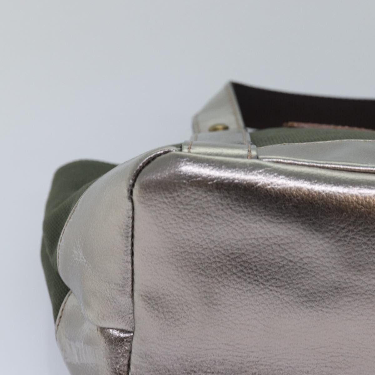 Burberry Blue Label Khaki Canvas Handbag (Pre-Owned) Size ONE SIZE - 7 Thumbnail