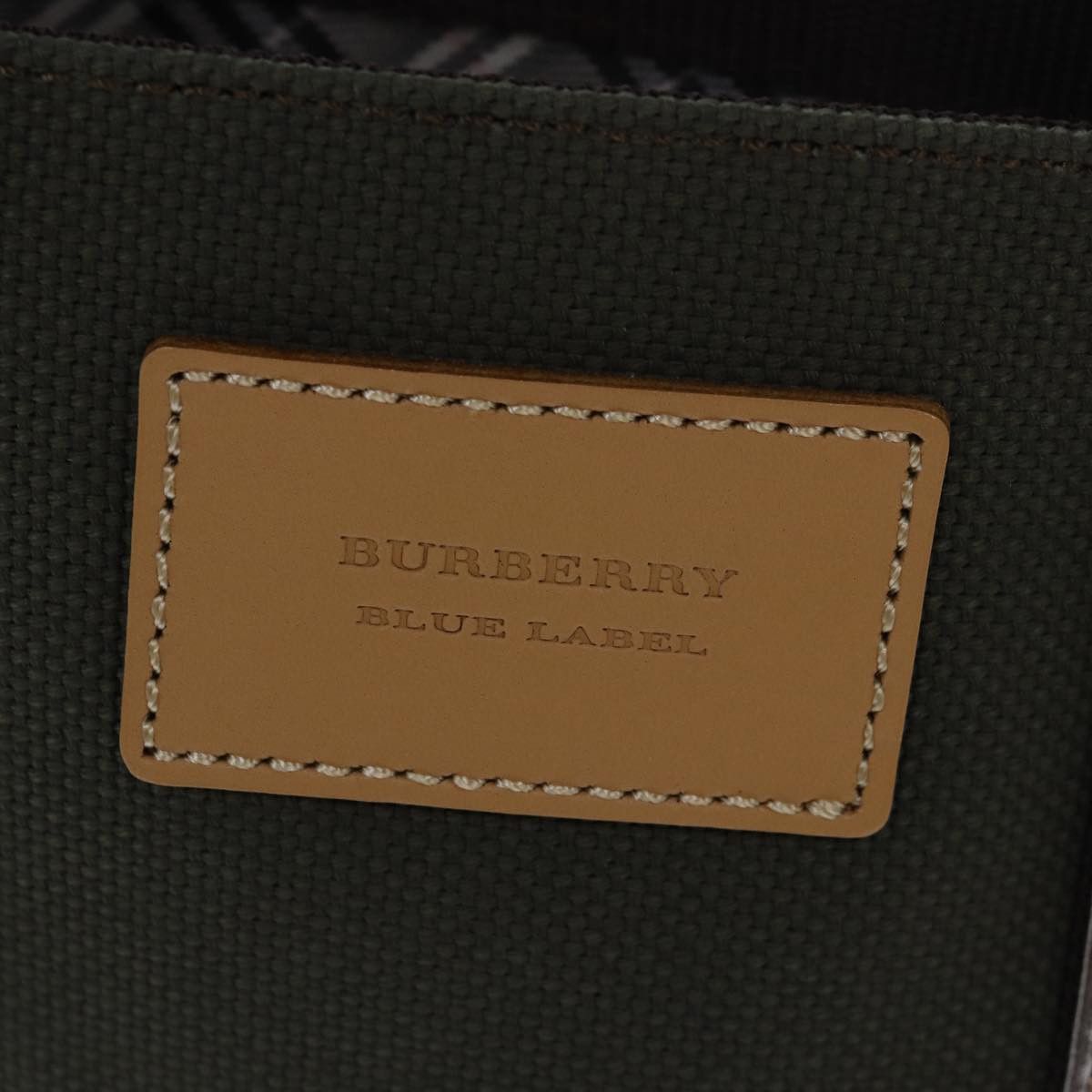 Burberry Blue Label Khaki Canvas Handbag (Pre-Owned) Size ONE SIZE - 17 Thumbnail