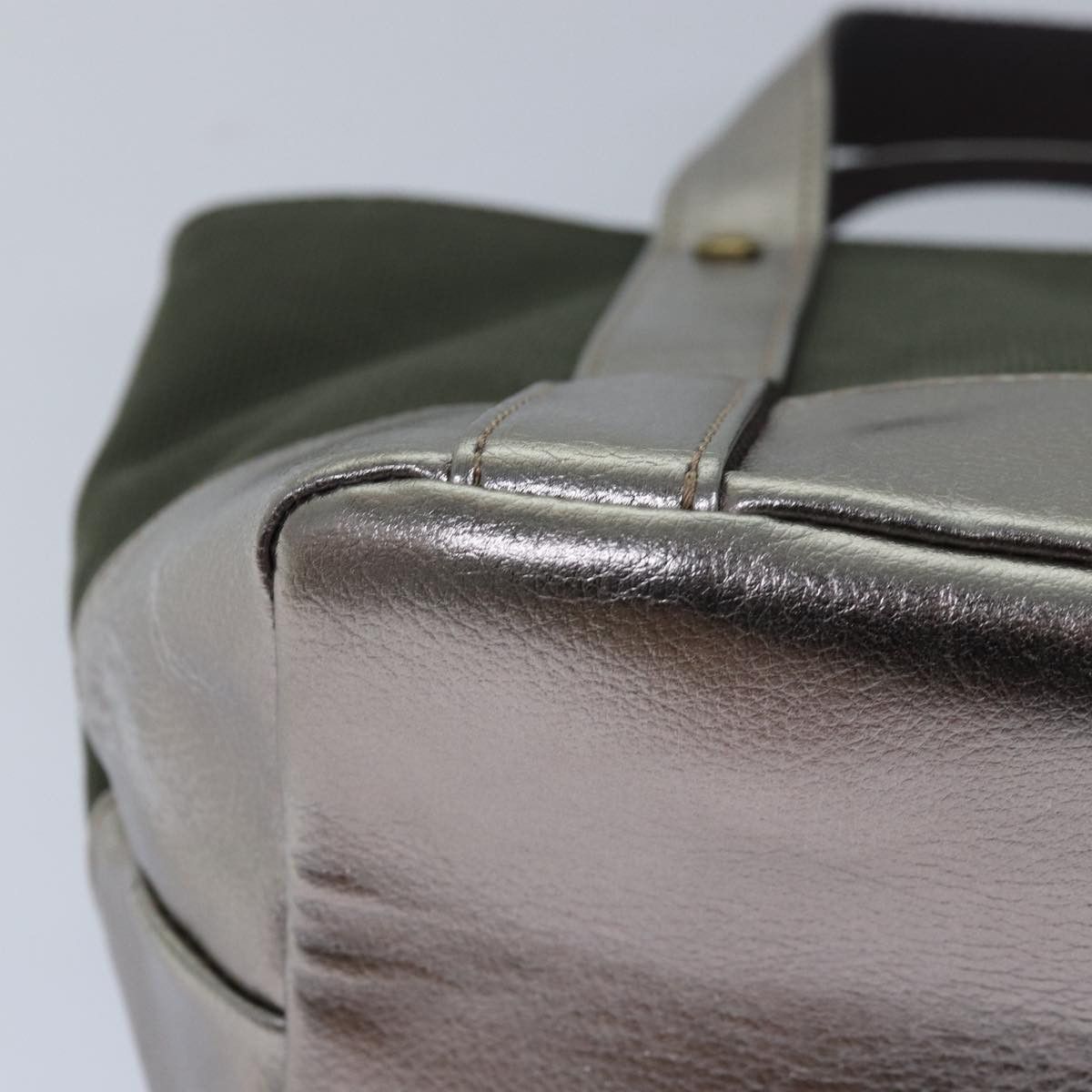 Burberry Blue Label Khaki Canvas Handbag (Pre-Owned) Size ONE SIZE - 9 Thumbnail