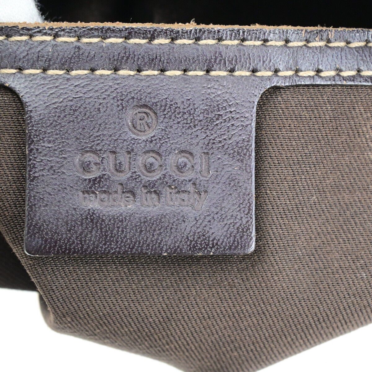 Gucci Beige Canvas Handbag (Pre-Owned) Size ONE SIZE - 9 Thumbnail