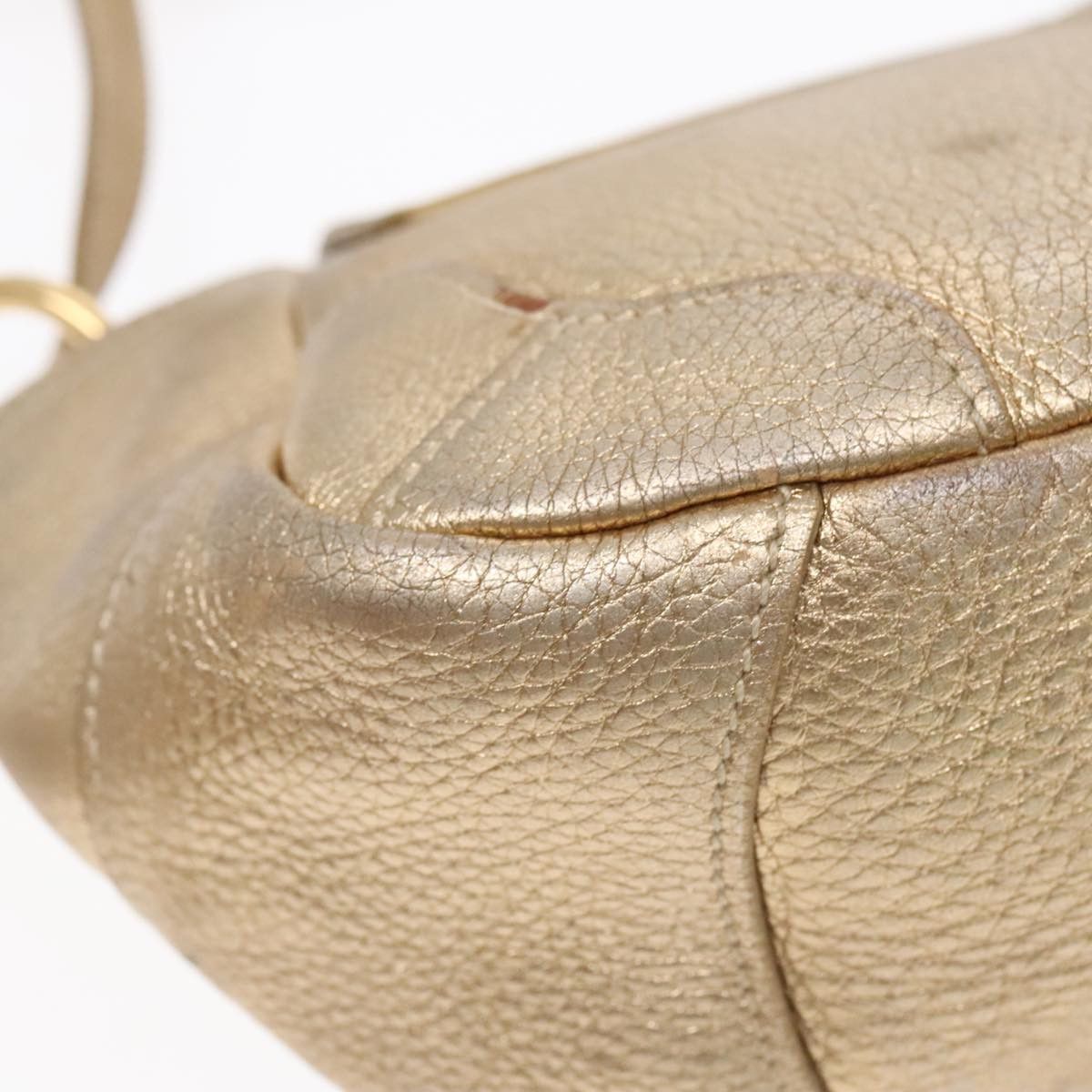 Prada Vitello Gold Leather Shoulder Bag (Pre-Owned) Size ONE SIZE - 10 Thumbnail