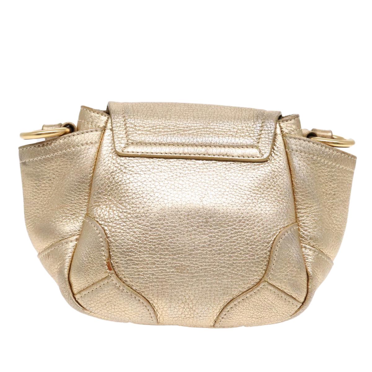 Prada Vitello Gold Leather Shoulder Bag (Pre-Owned) Size ONE SIZE - 2 Thumbnail
