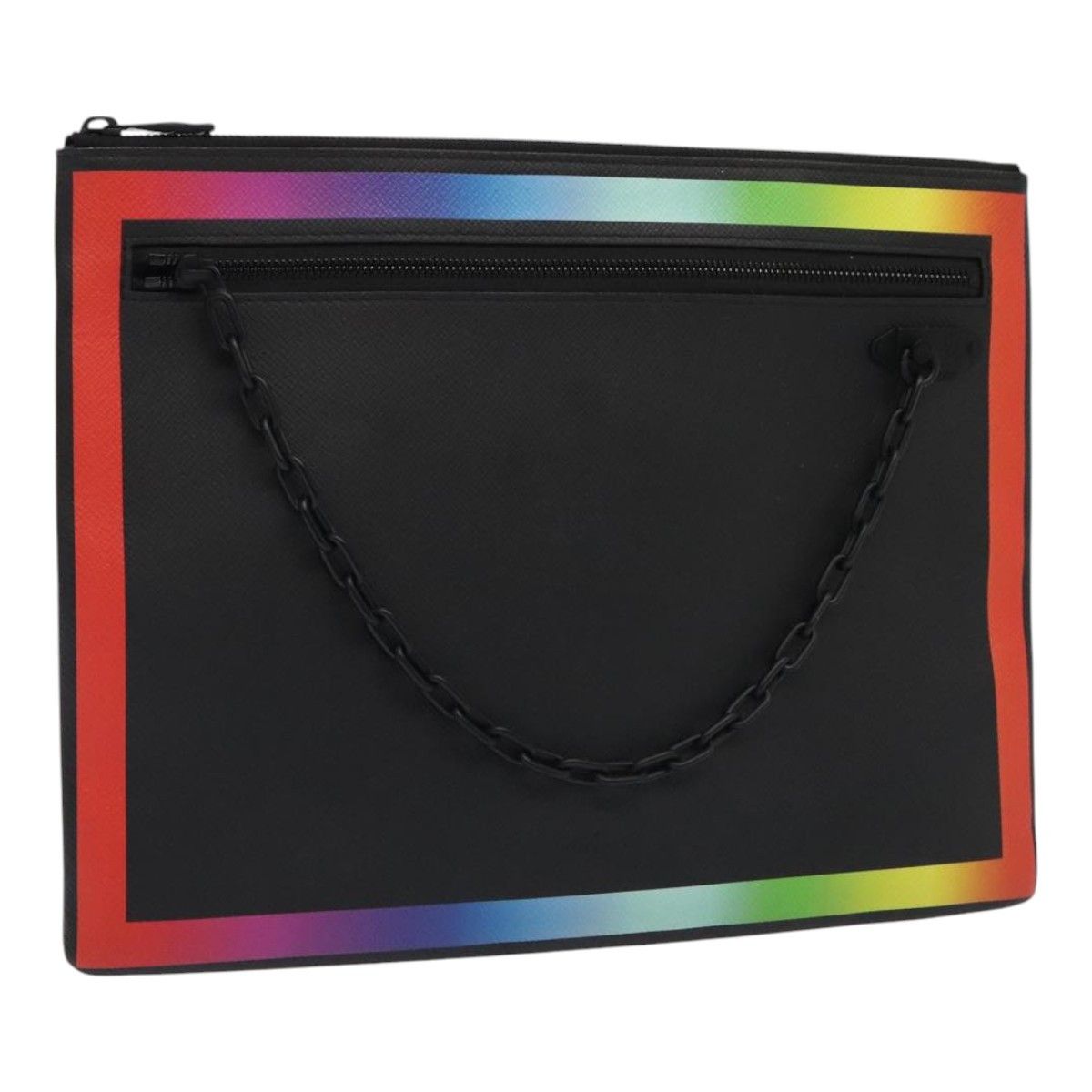 Louis Vuitton Pochette A4 Black Leather Clutch Bag (Pre-Owned) Size ONE SIZE - 17 Thumbnail