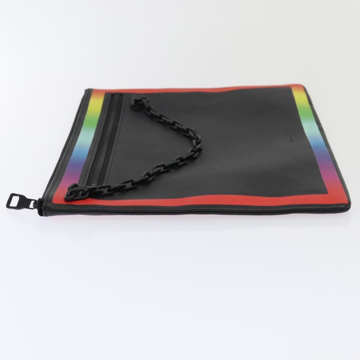 Louis Vuitton Pochette A4 Black Leather Clutch Bag (Pre-Owned) Size ONE SIZE - 4 Thumbnail