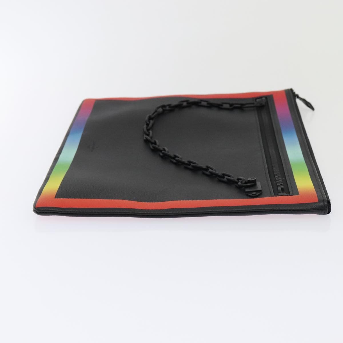 Louis Vuitton Pochette A4 Black Leather Clutch Bag (Pre-Owned) Size ONE SIZE - 3 Thumbnail
