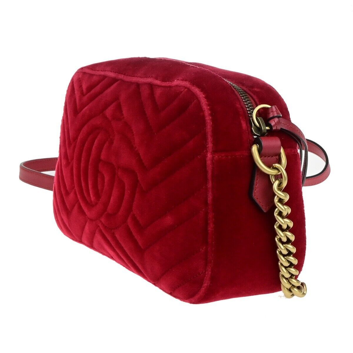 Gucci Gg Marmont Red Synthetic Handbag (Pre-Owned) Size ONE SIZE - 4 Thumbnail