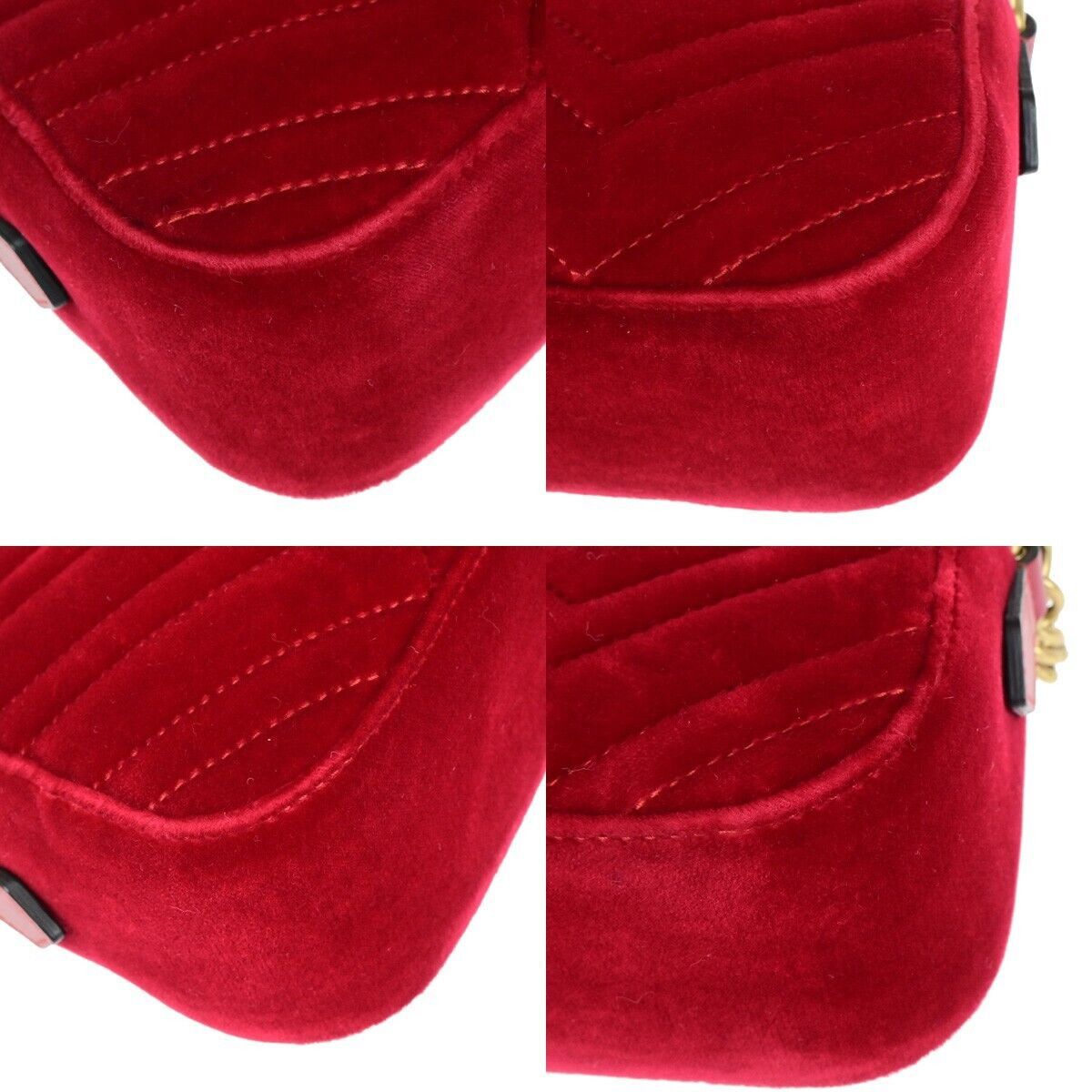 Gucci Gg Marmont Red Synthetic Handbag (Pre-Owned) Size ONE SIZE - 6 Thumbnail