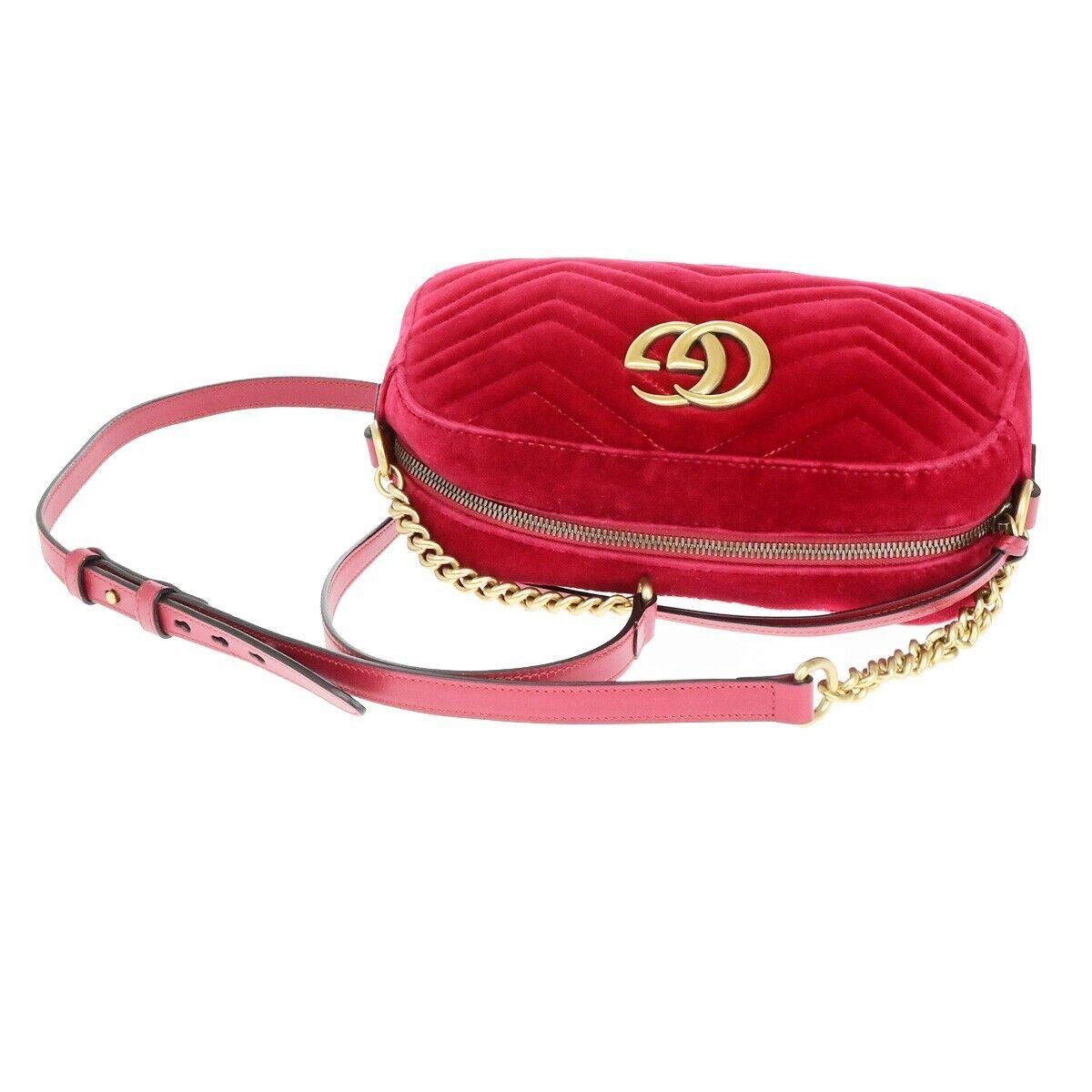 Gucci Gg Marmont Red Synthetic Handbag (Pre-Owned) Size ONE SIZE - 5 Thumbnail