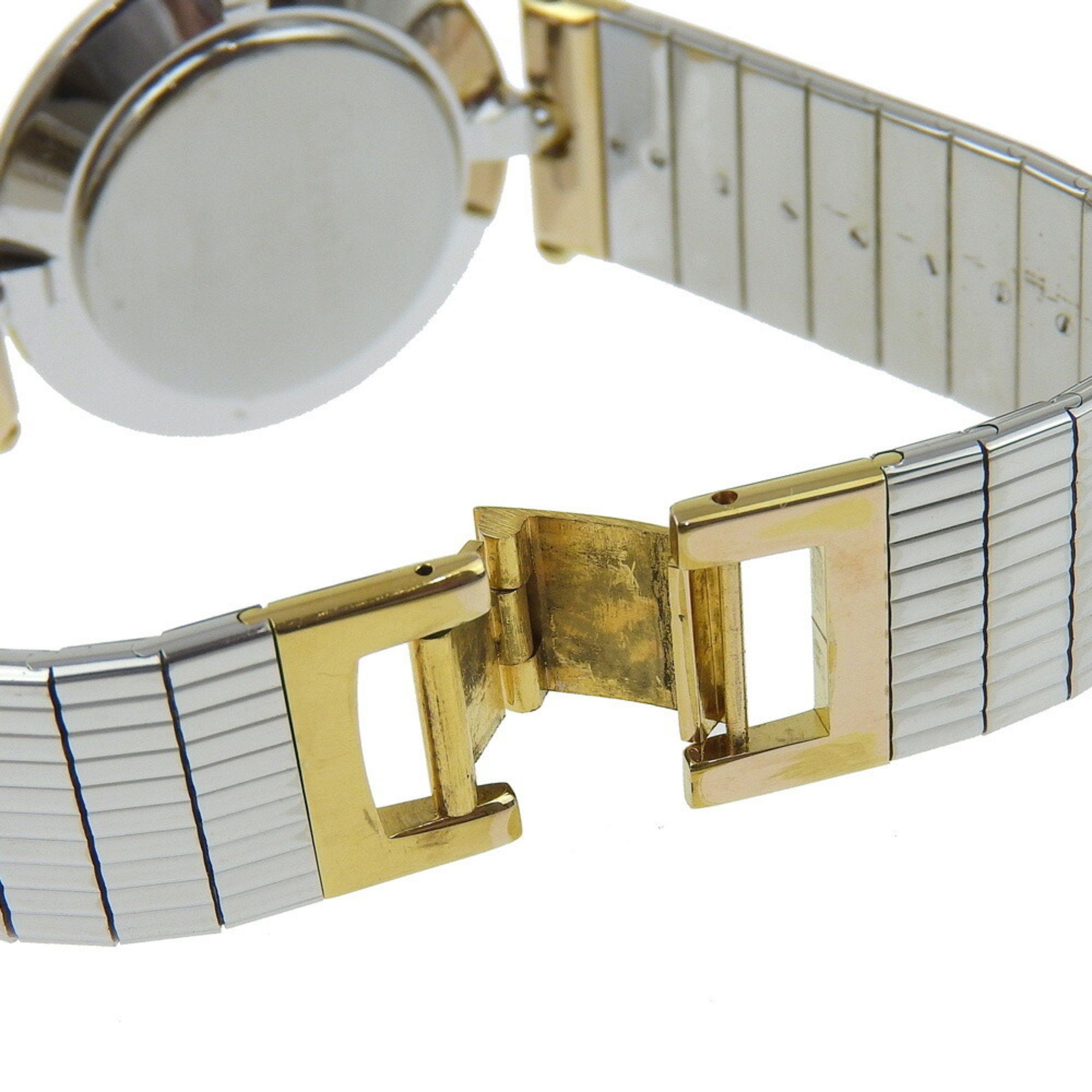 Dior Christian Dior Watch 3026 Stainless Steel x Gold Plated Quartz Analog Display Black Dial Women's Size ONE SIZE - 8 Thumbnail