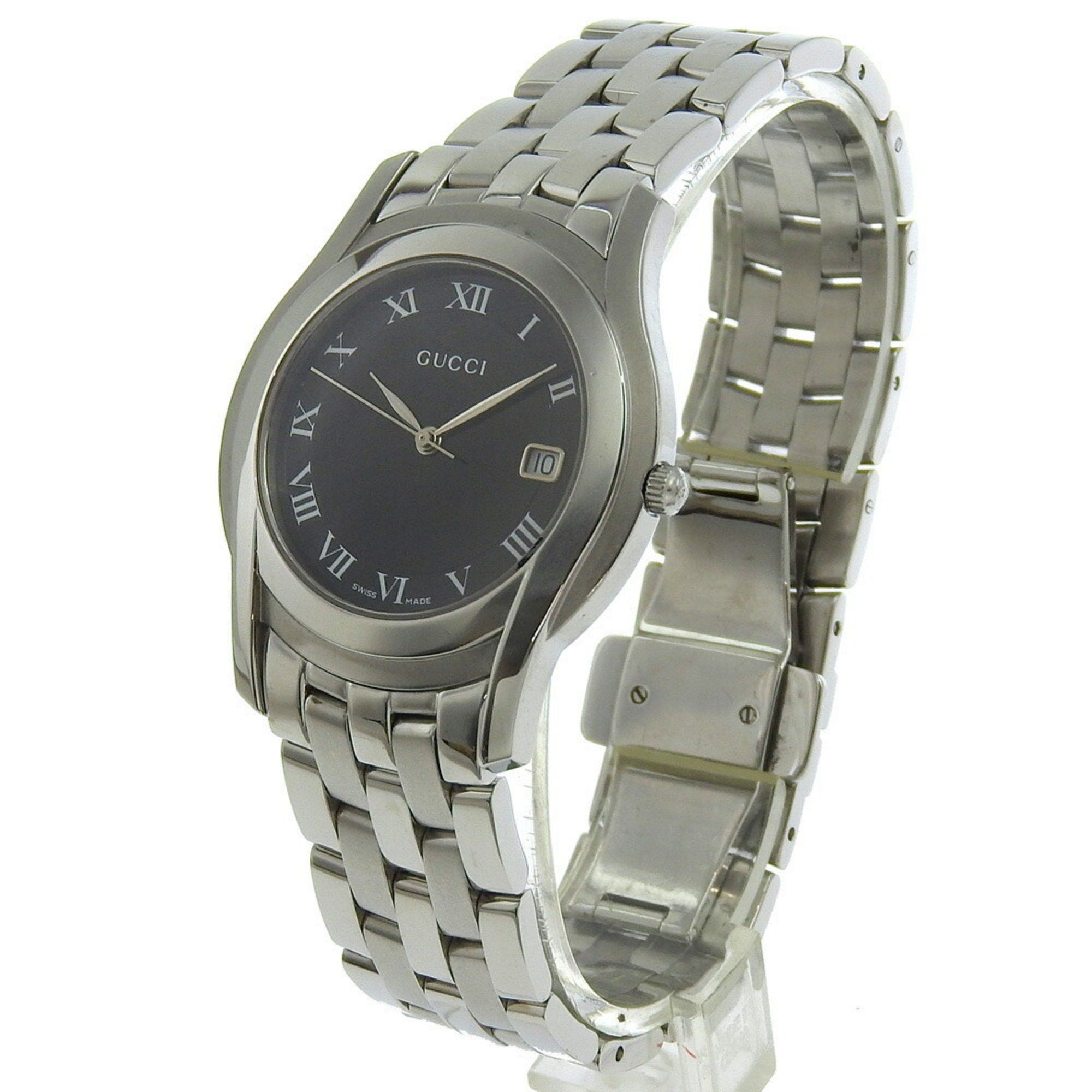 Gucci Gucci G-Class Watch 5500M Stainless Steel Quartz Analog Display Black Dial G Class Men's Size ONE SIZE - 2 Thumbnail