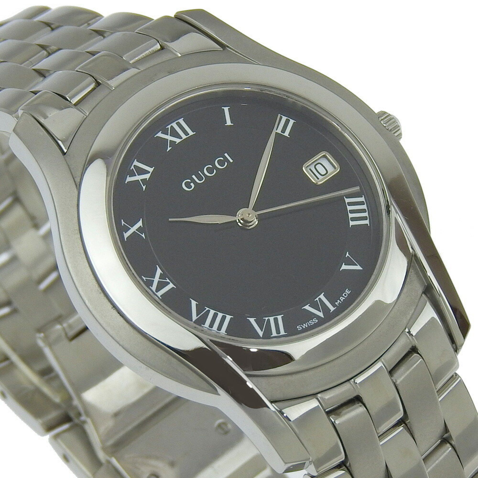 Gucci Gucci G-Class Watch 5500M Stainless Steel Quartz Analog Display Black Dial G Class Men's Size ONE SIZE - 3 Thumbnail
